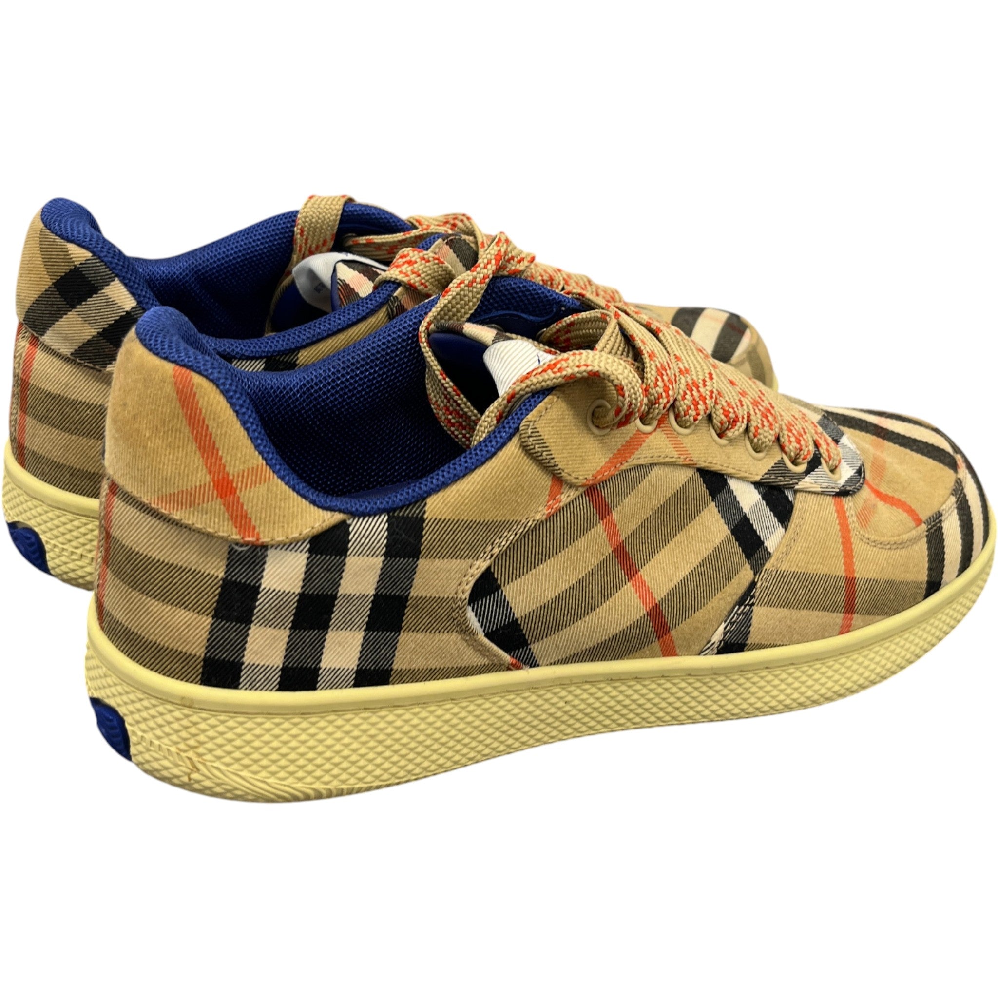 Men's Check Terrace Low Trainers Brown Size EU 43 / UK 9