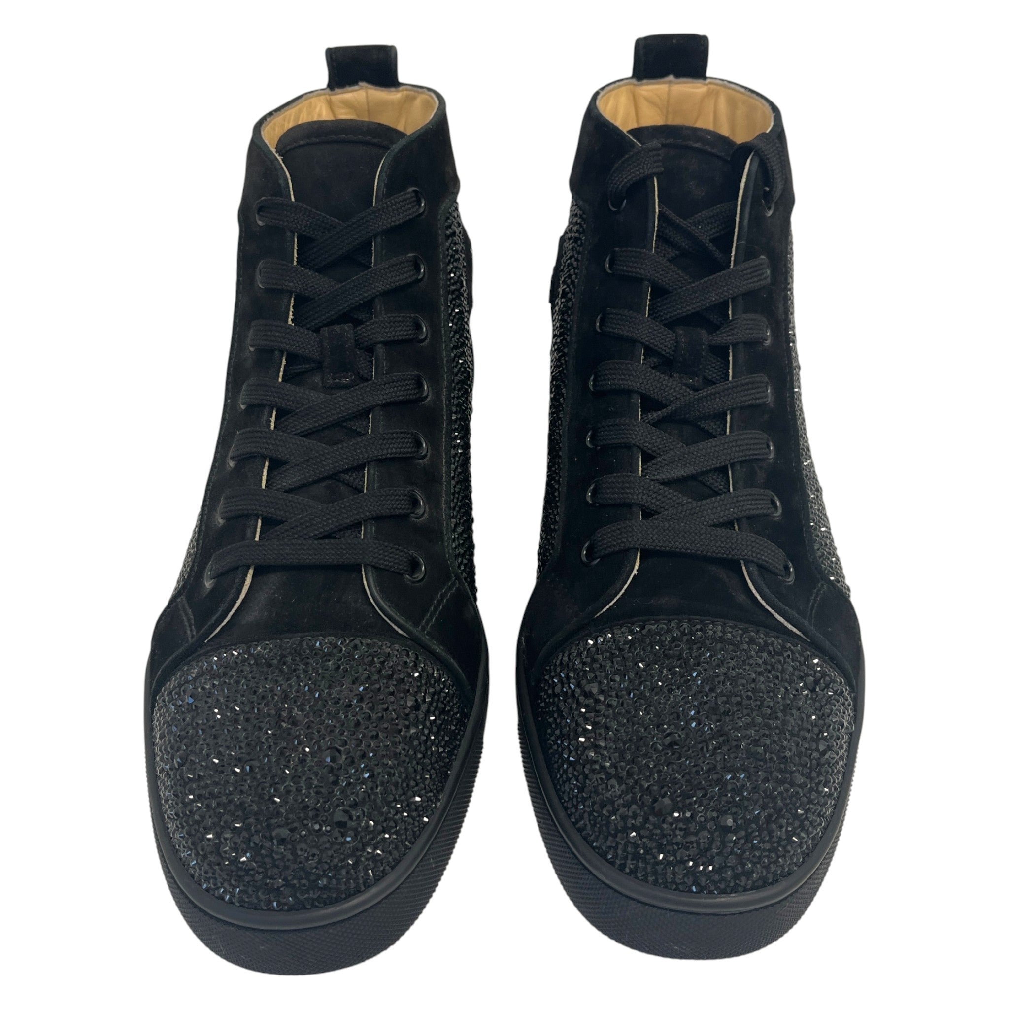 Men's Strass High Trainers Black Size EU 42 / UK 8