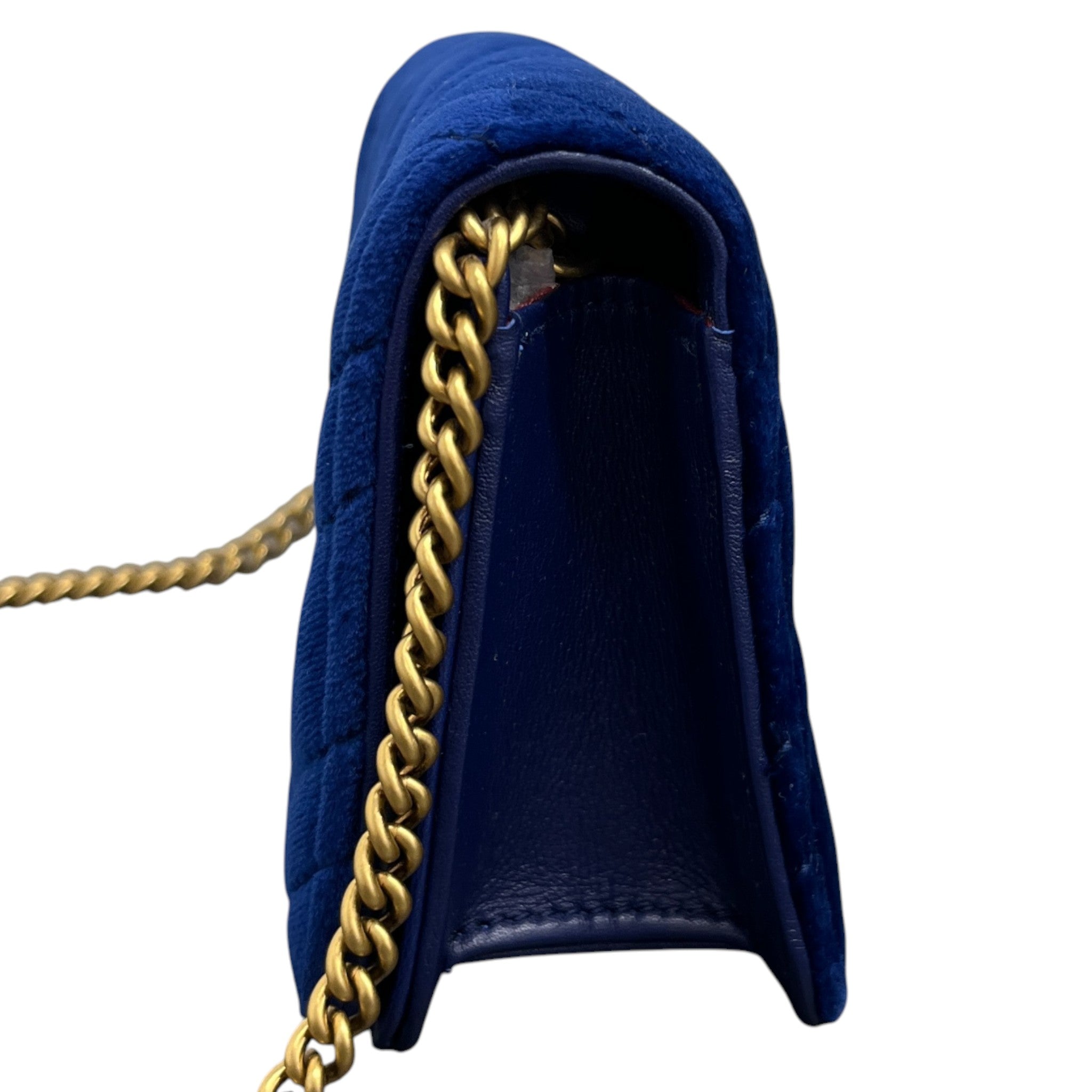 Women's Gg Marmont Super Mini Handbag Blue