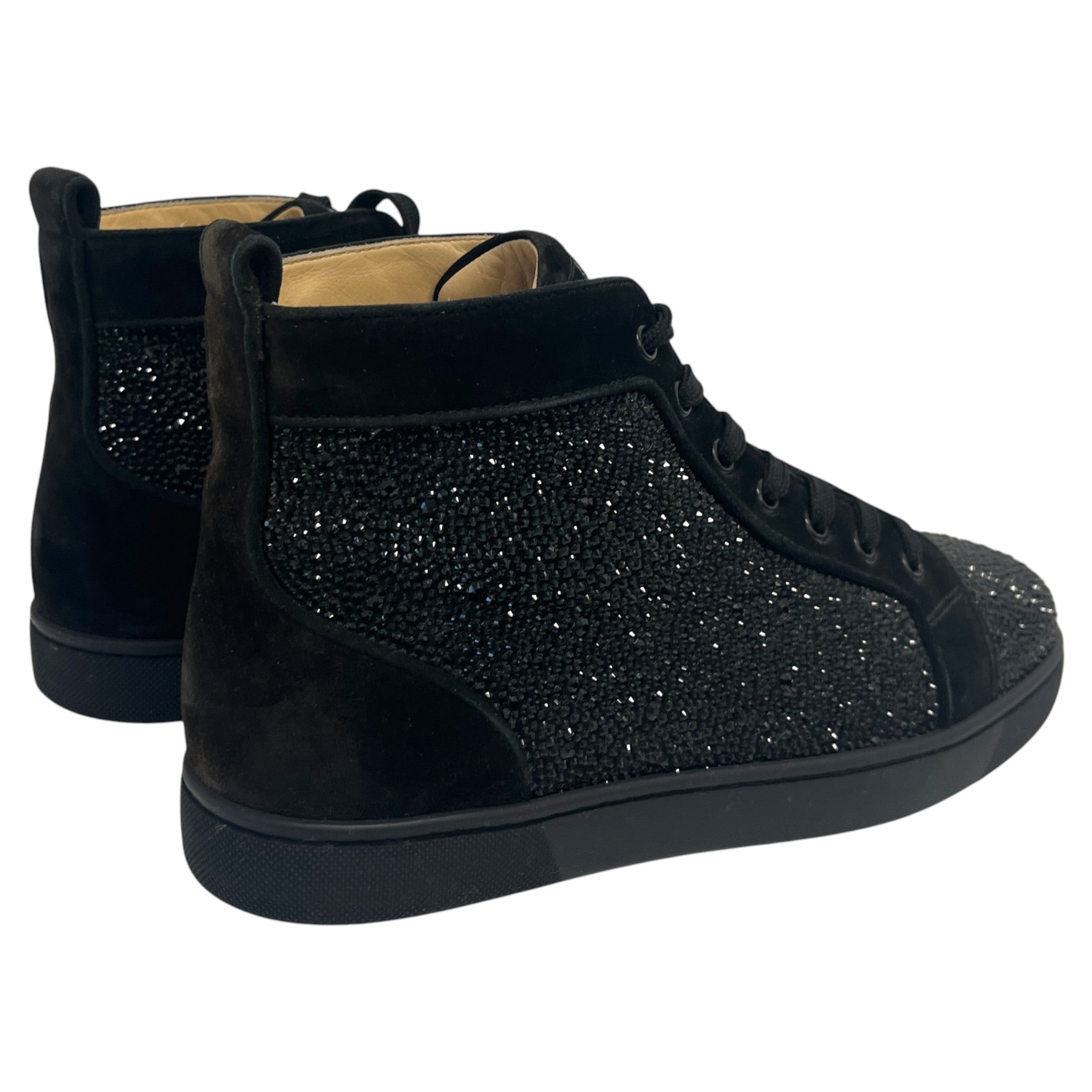 Men's Strass High Trainers Black Size EU 42 / UK 8