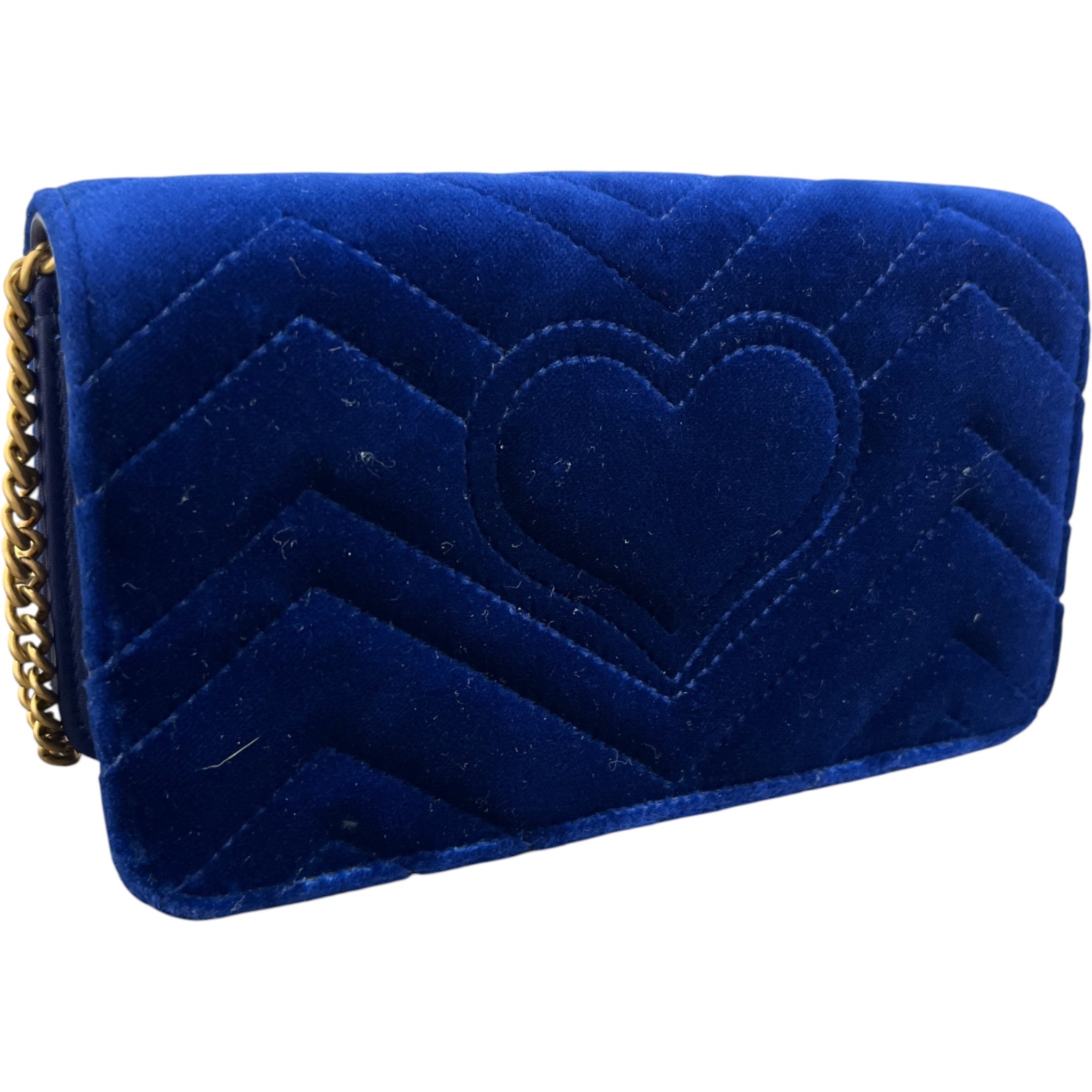 Women's Gg Marmont Super Mini Handbag Blue