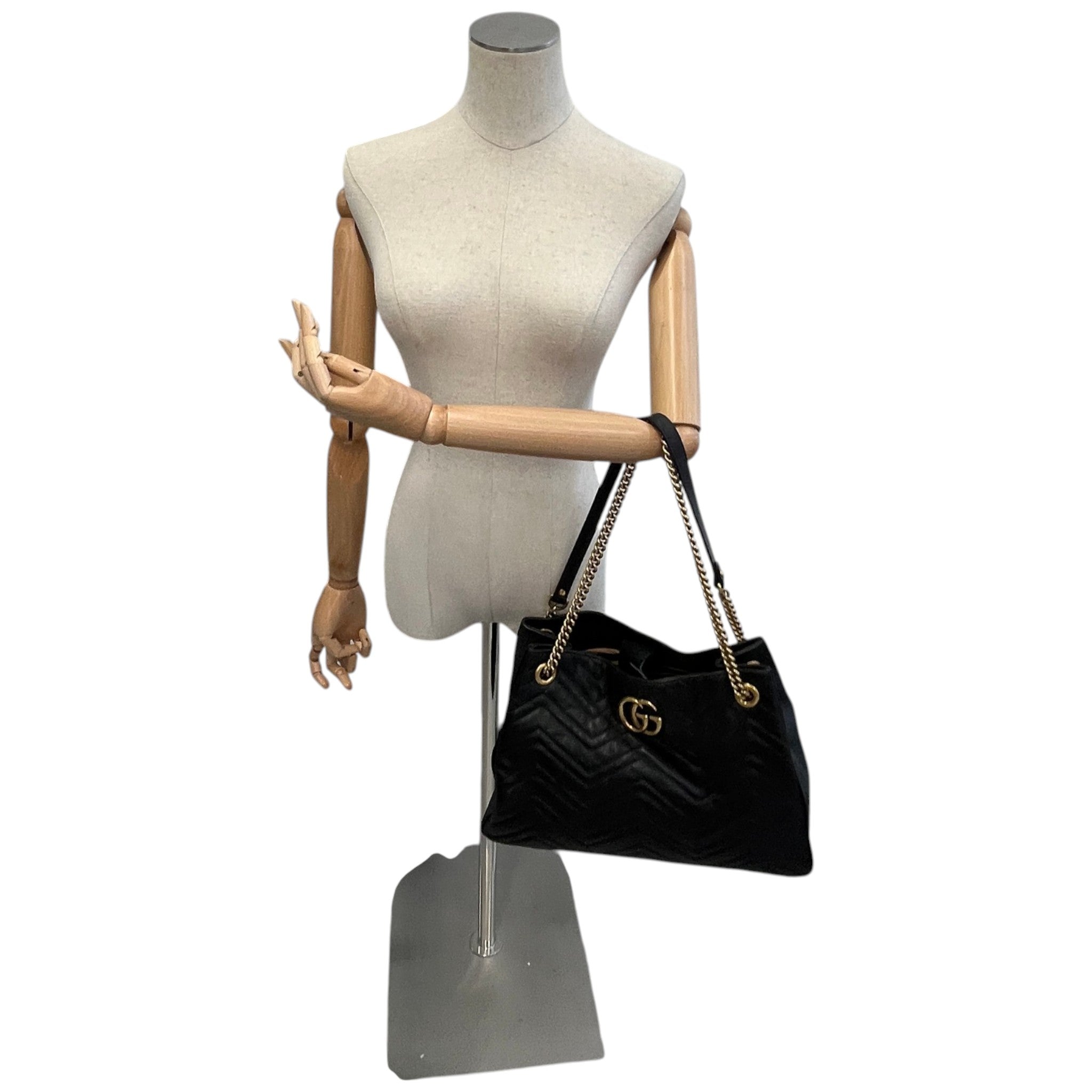 Women's Gg Marmont Tote Bag Black