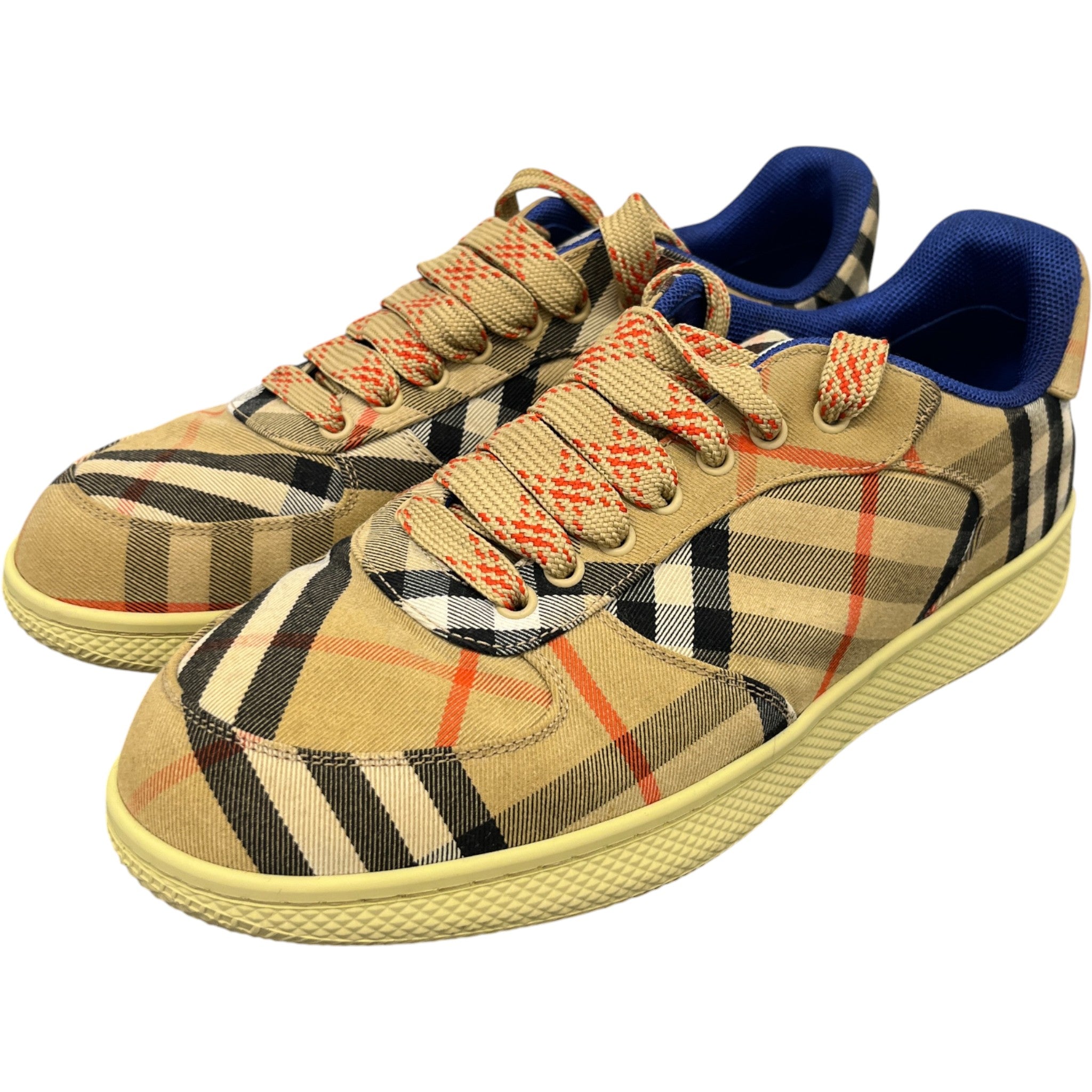 Men's Check Terrace Low Trainers Brown Size EU 43 / UK 9