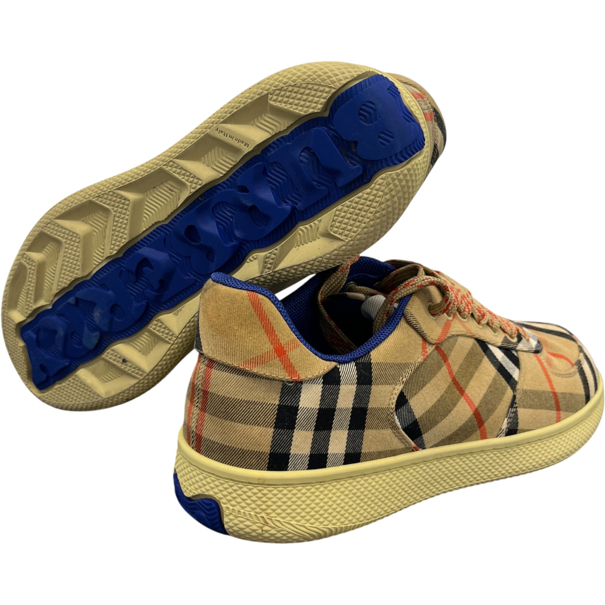 Men's Check Terrace Low Trainers Brown Size EU 43 / UK 9