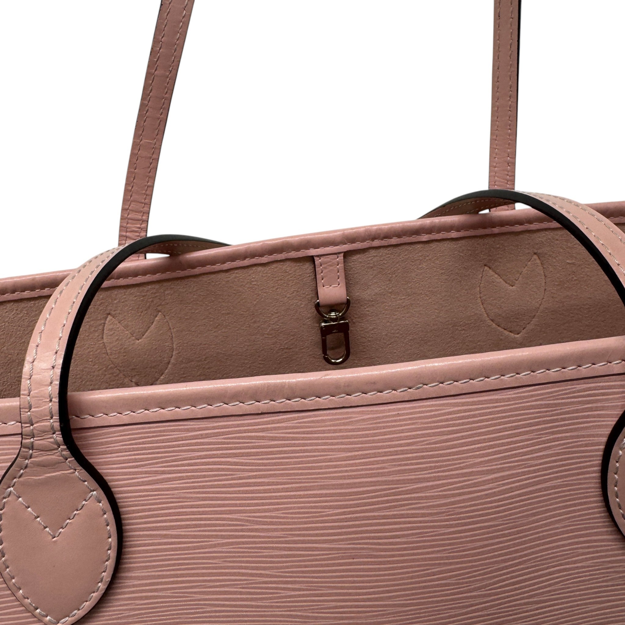 Women's Rose Ballerine Epi Neverfull Mm Bag Pink