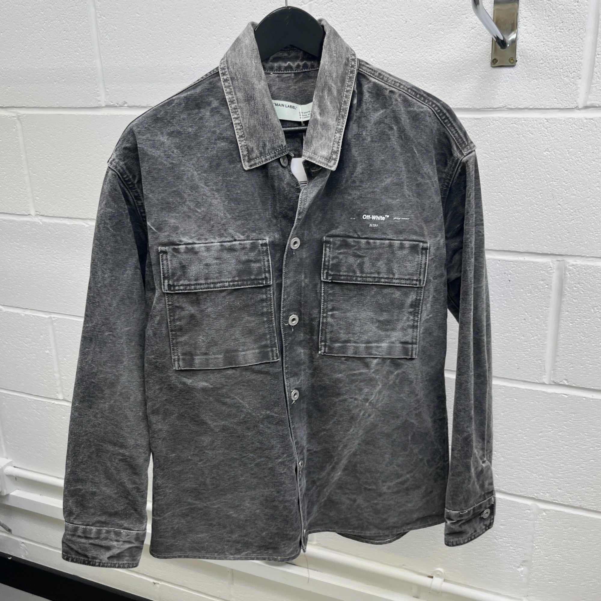 Men's Arrow Logo Jacket Grey Size S