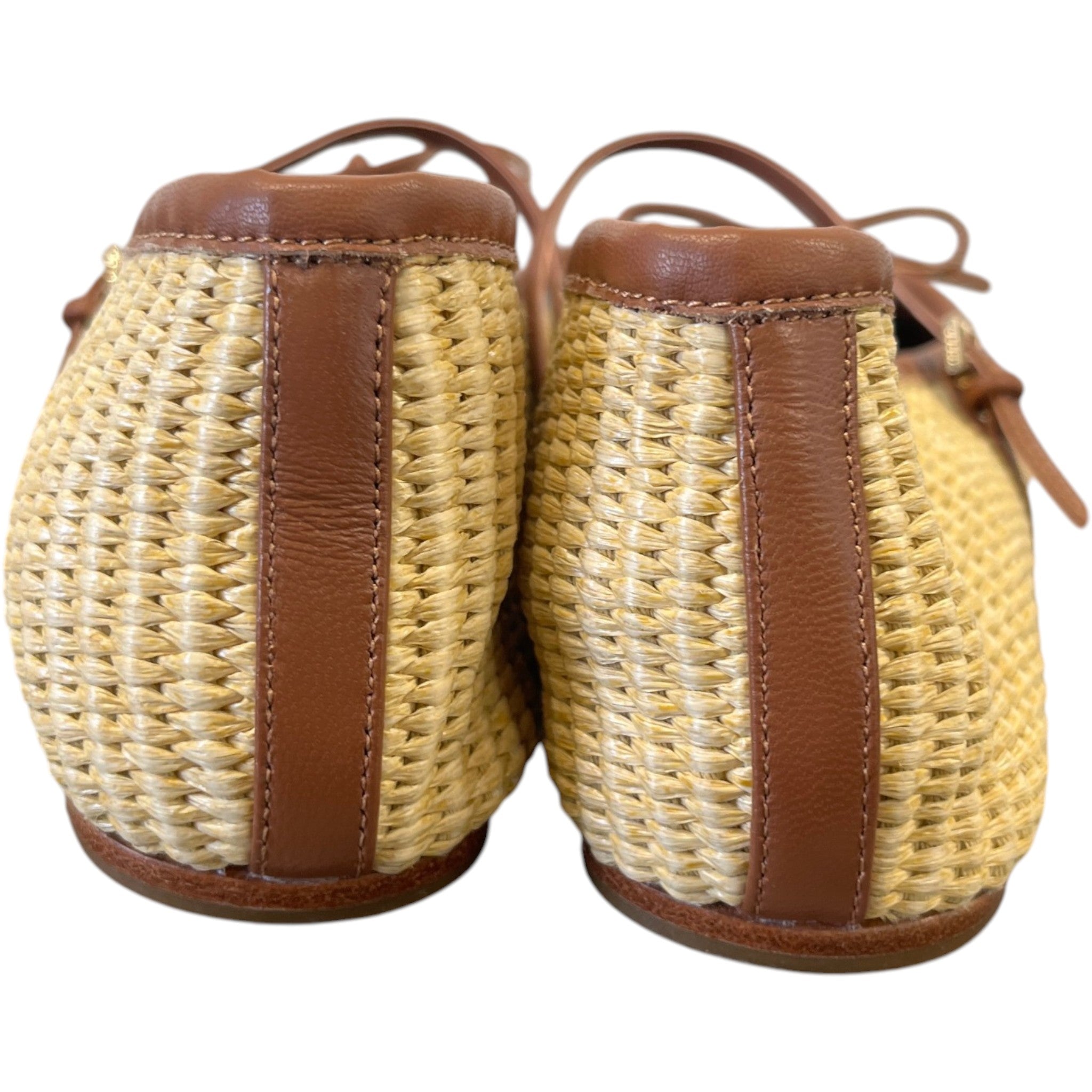 Women's Raffia Horsebit Mules Beige Size EU 40 / UK 7