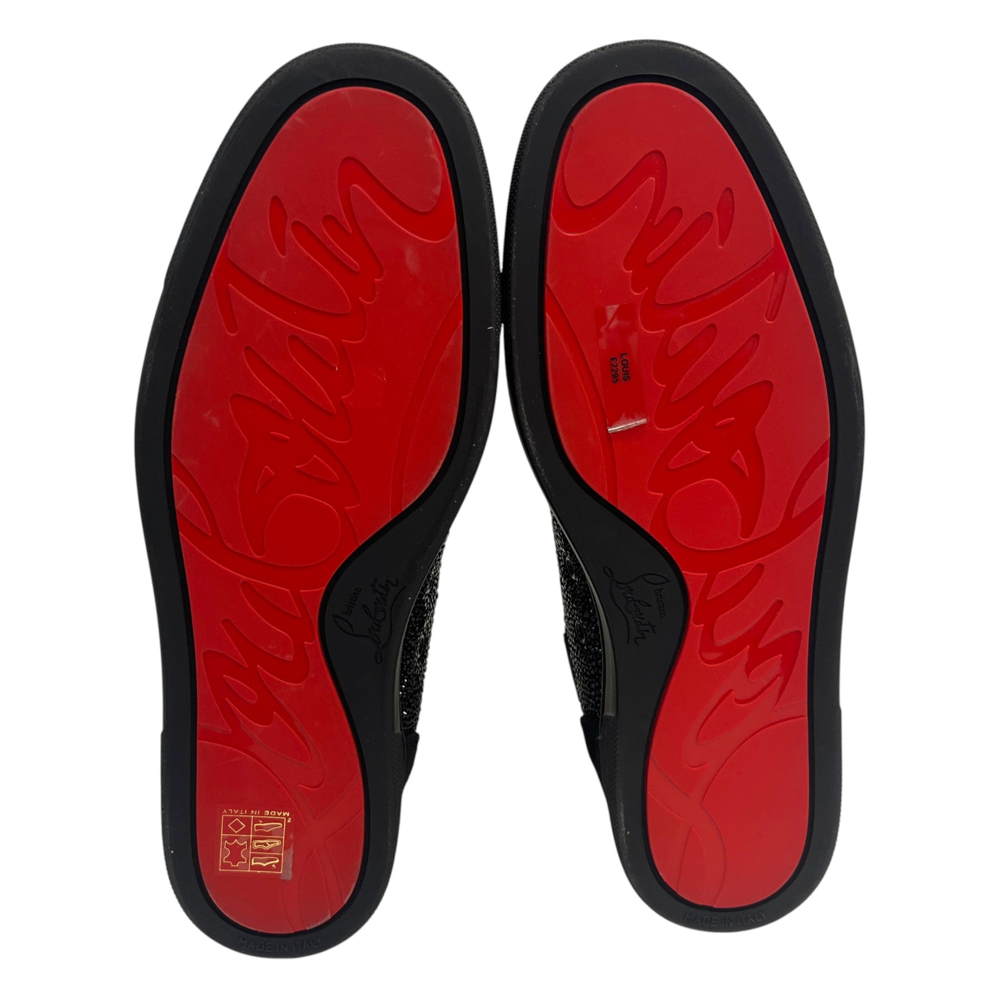 Men's Strass High Trainers Black Size EU 42 / UK 8