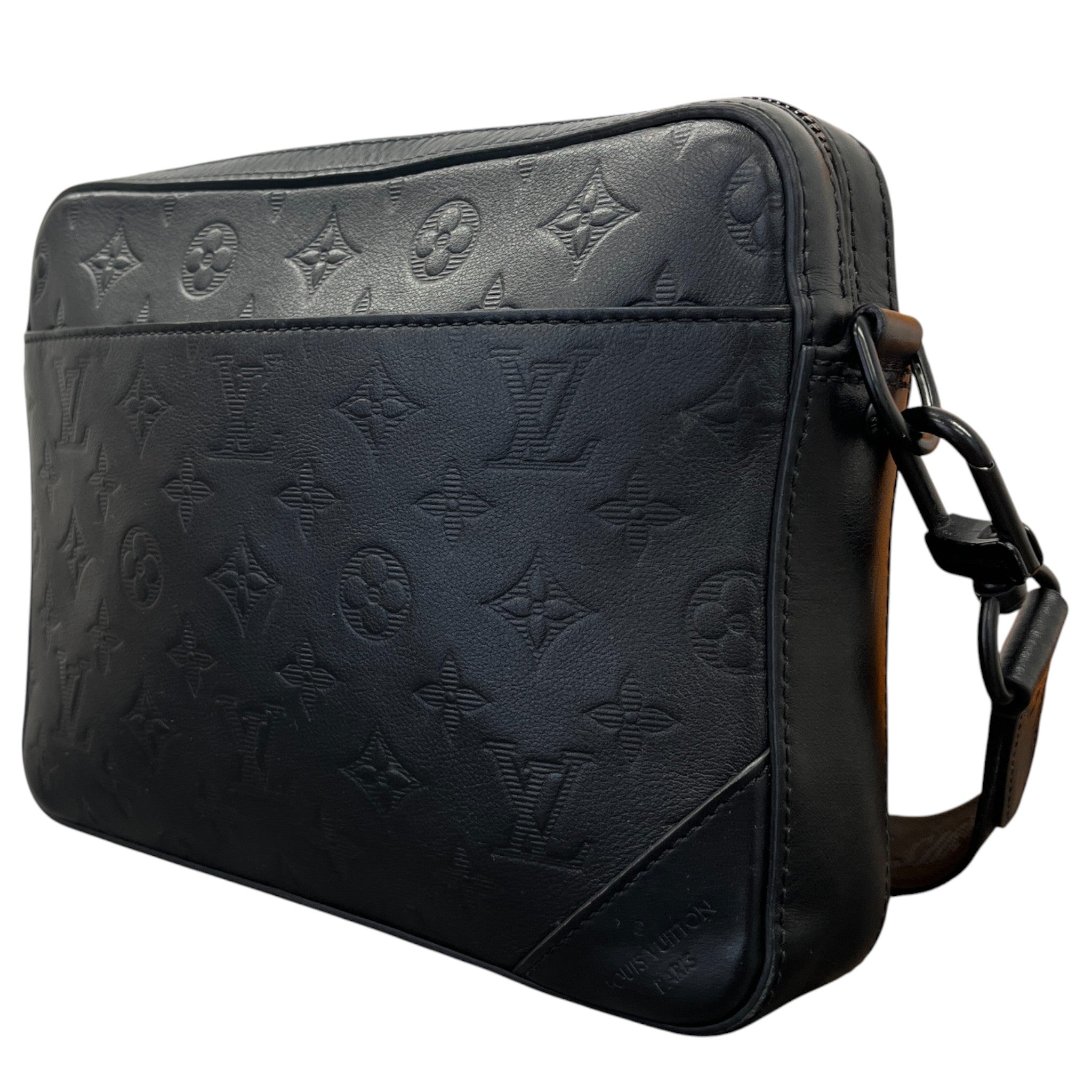 Men's Monogram Duo Messenger Bag Black