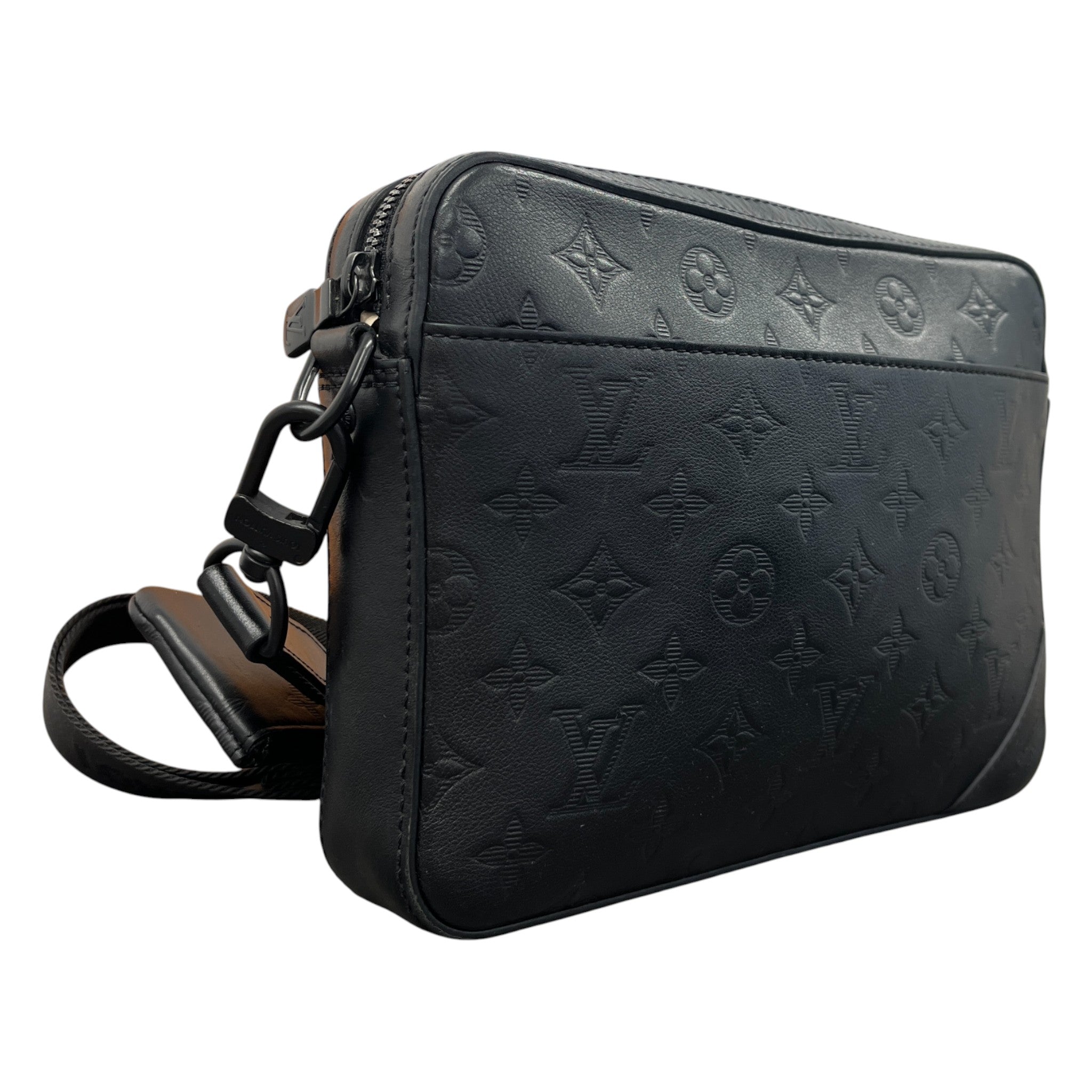 Men's Monogram Duo Messenger Bag Black