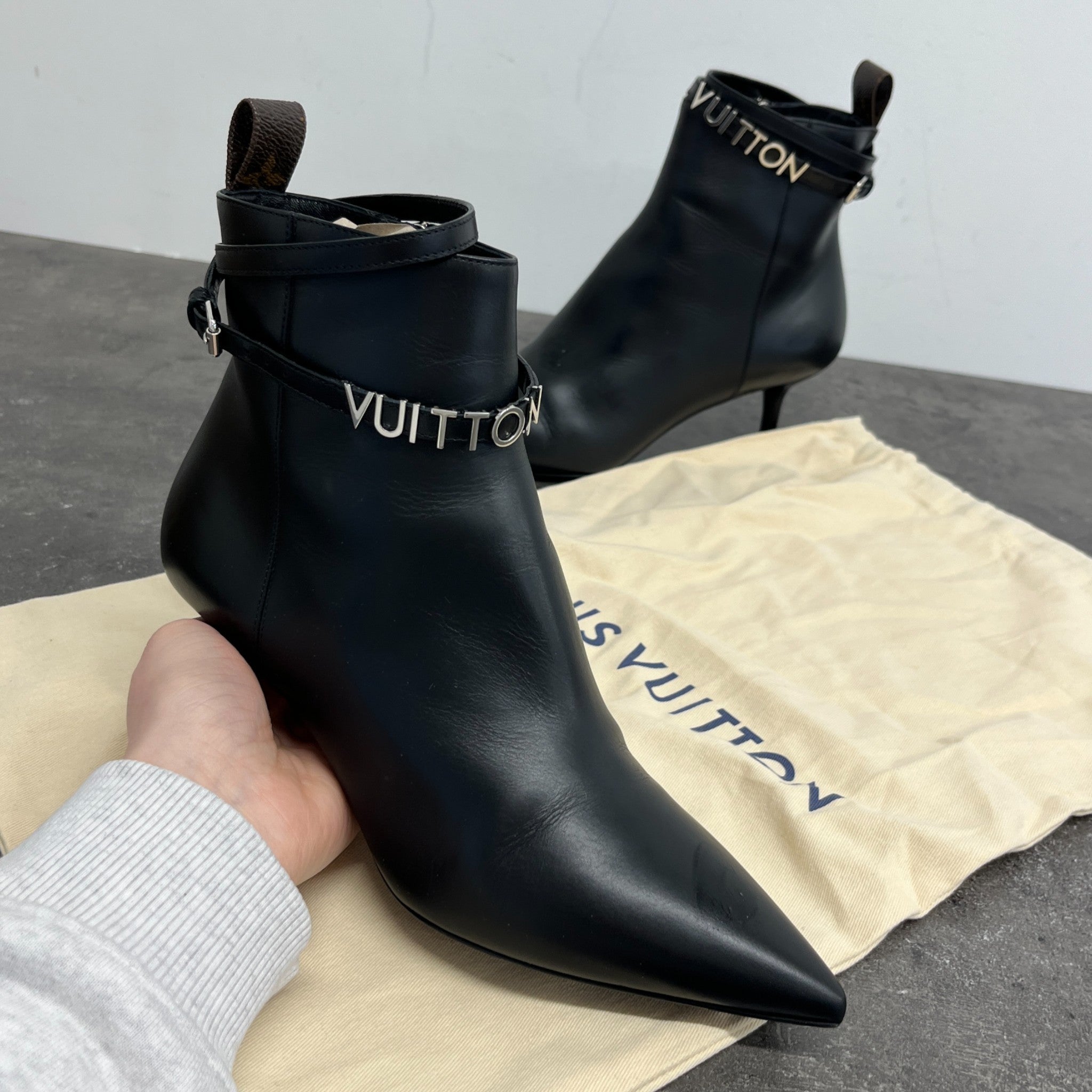 Women's Embellished Ankle Boots Black Size EU 37.5 / UK 4.5