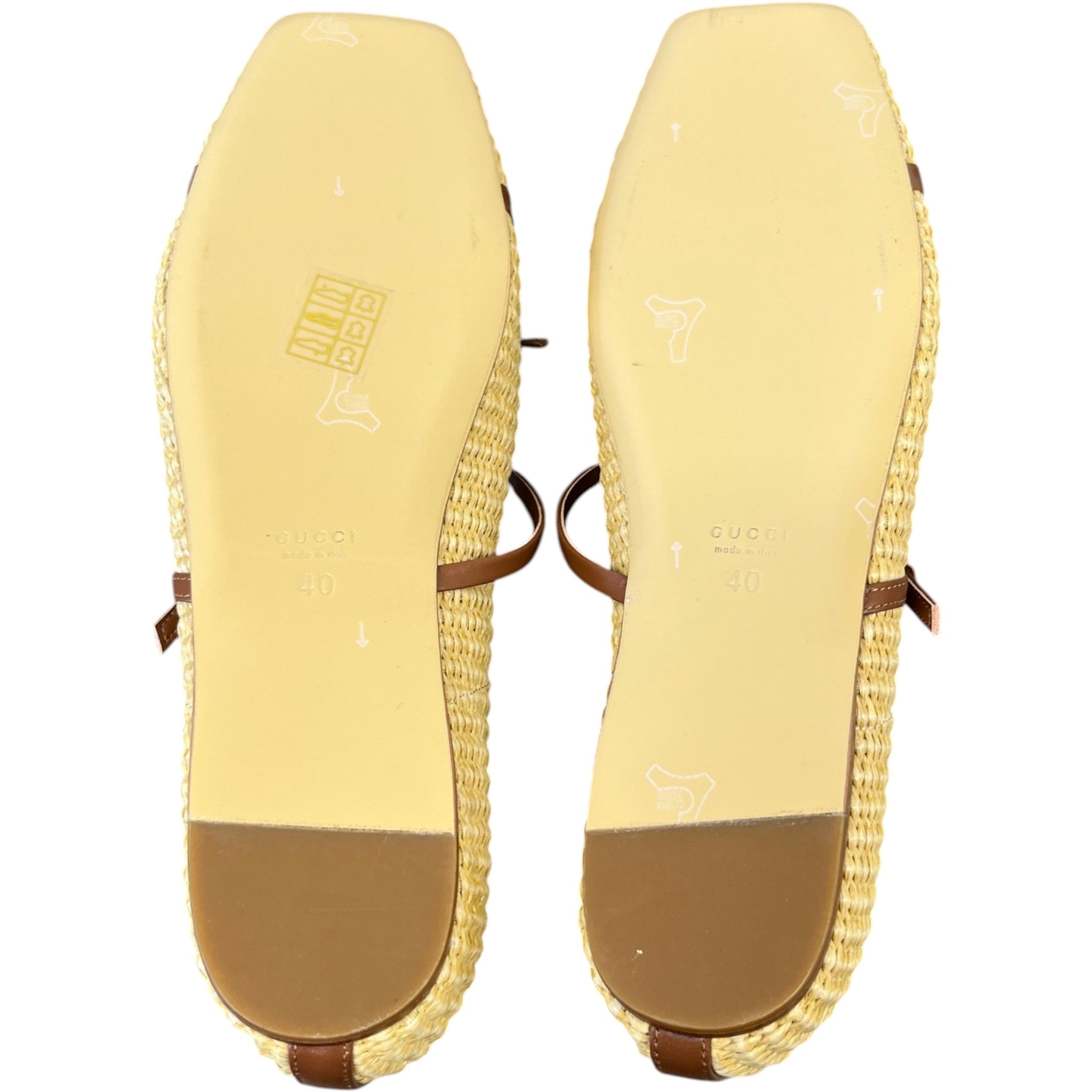 Women's Raffia Horsebit Mules Beige Size EU 40 / UK 7