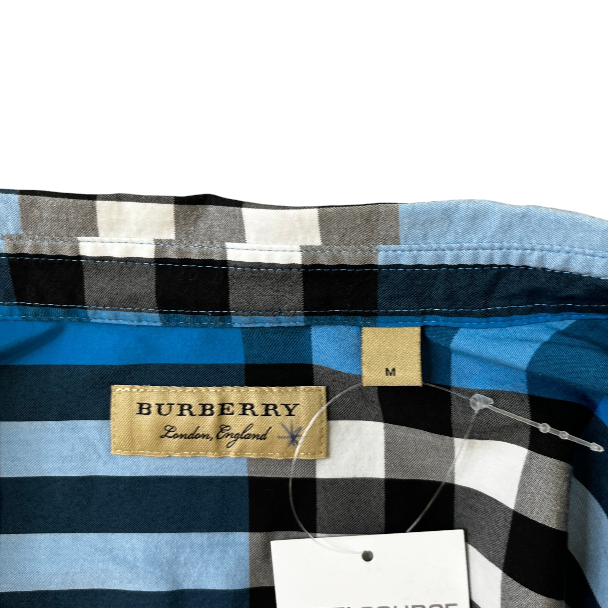 Men's Checkered Shirt Blue Size M