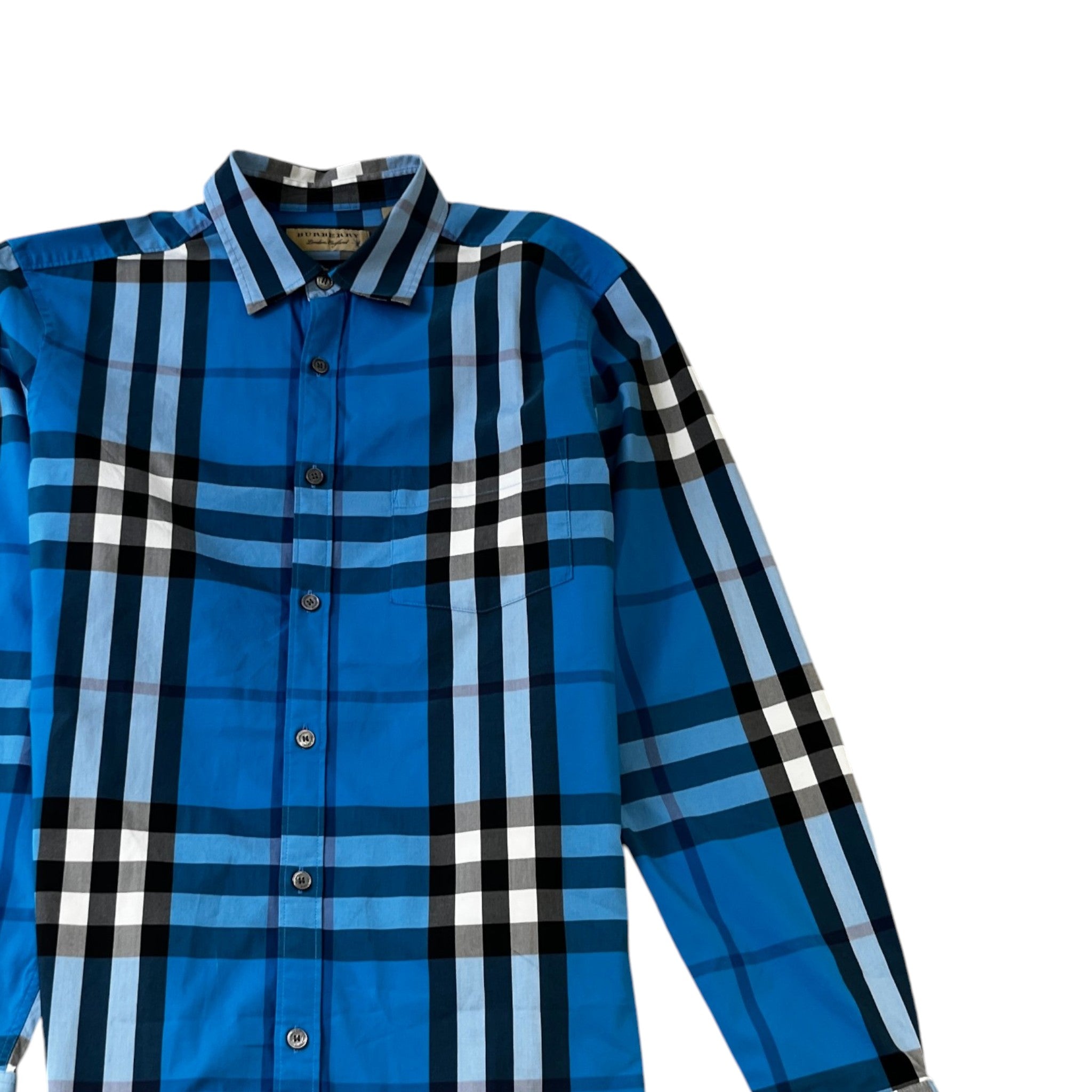 Men's Checkered Shirt Blue Size M