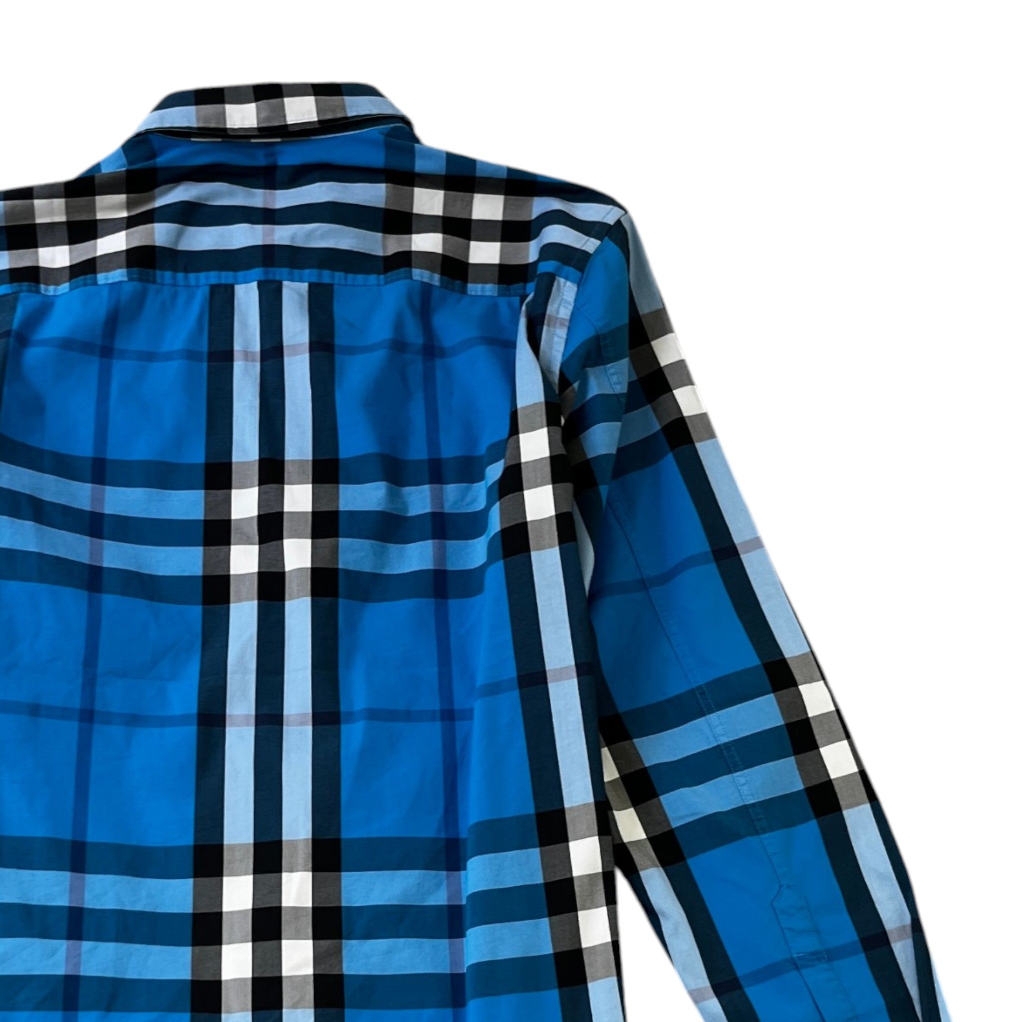 Men's Checkered Shirt Blue Size M