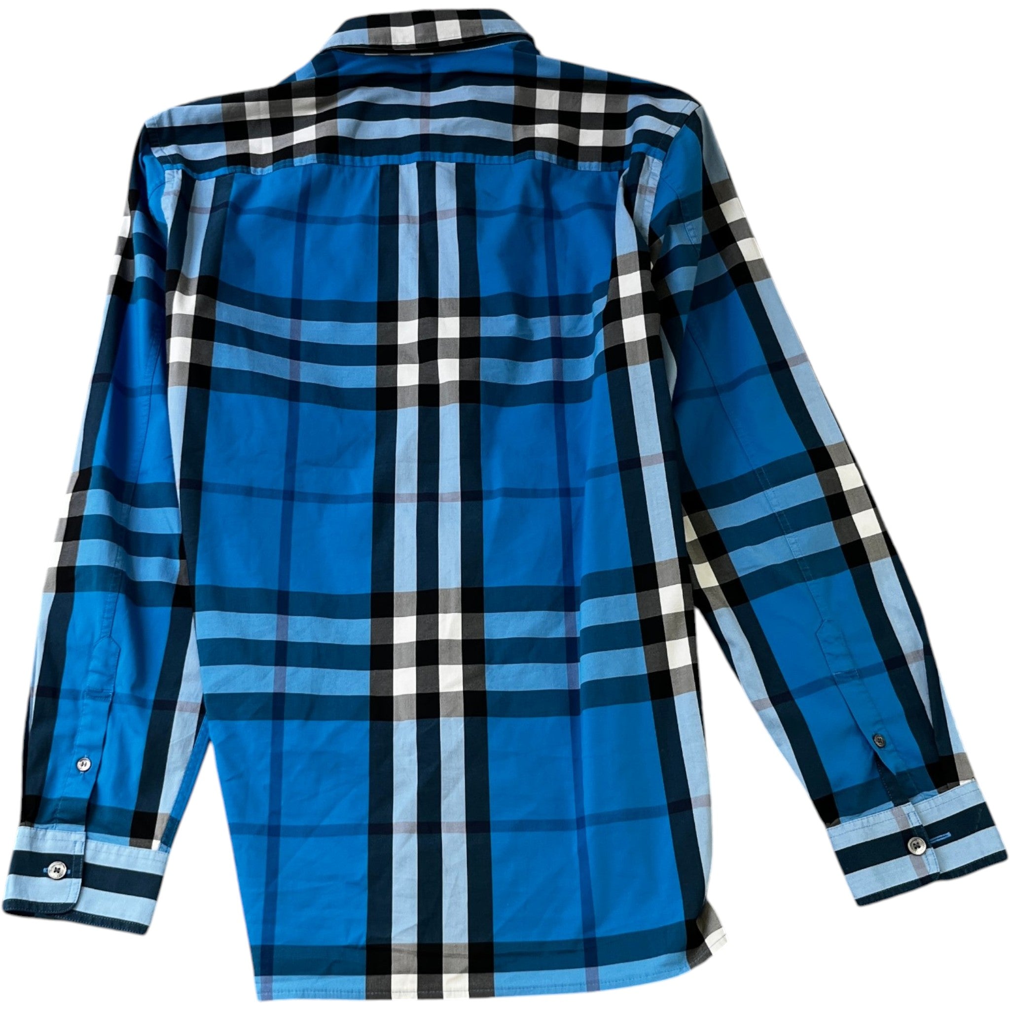 Men's Checkered Shirt Blue Size M