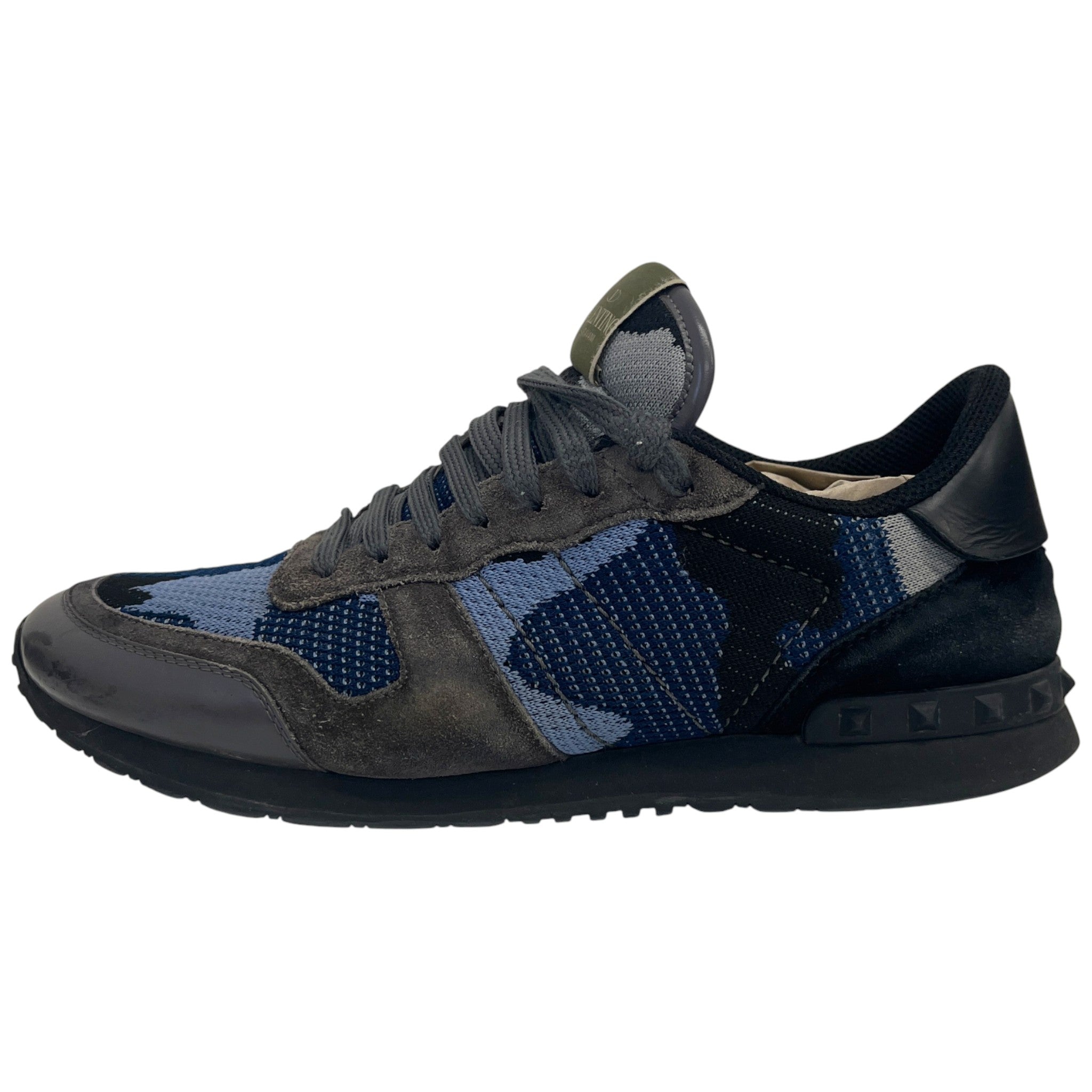 Men's Rockrunner Camouflage Low Trainers Blue Size EU 42 / UK 8