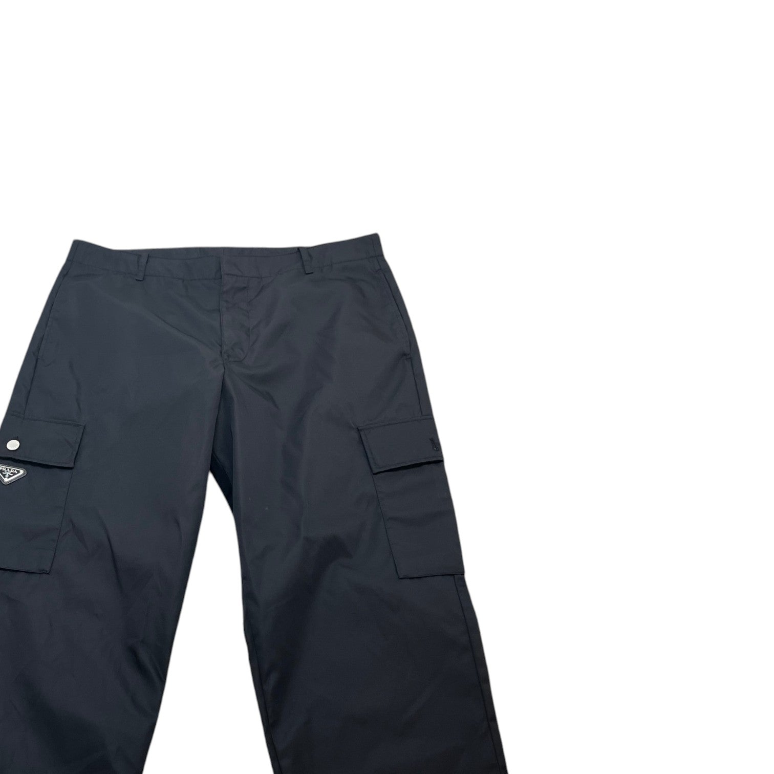 Men's Plaque Logo Trousers Black Size IT 50 / UK 34
