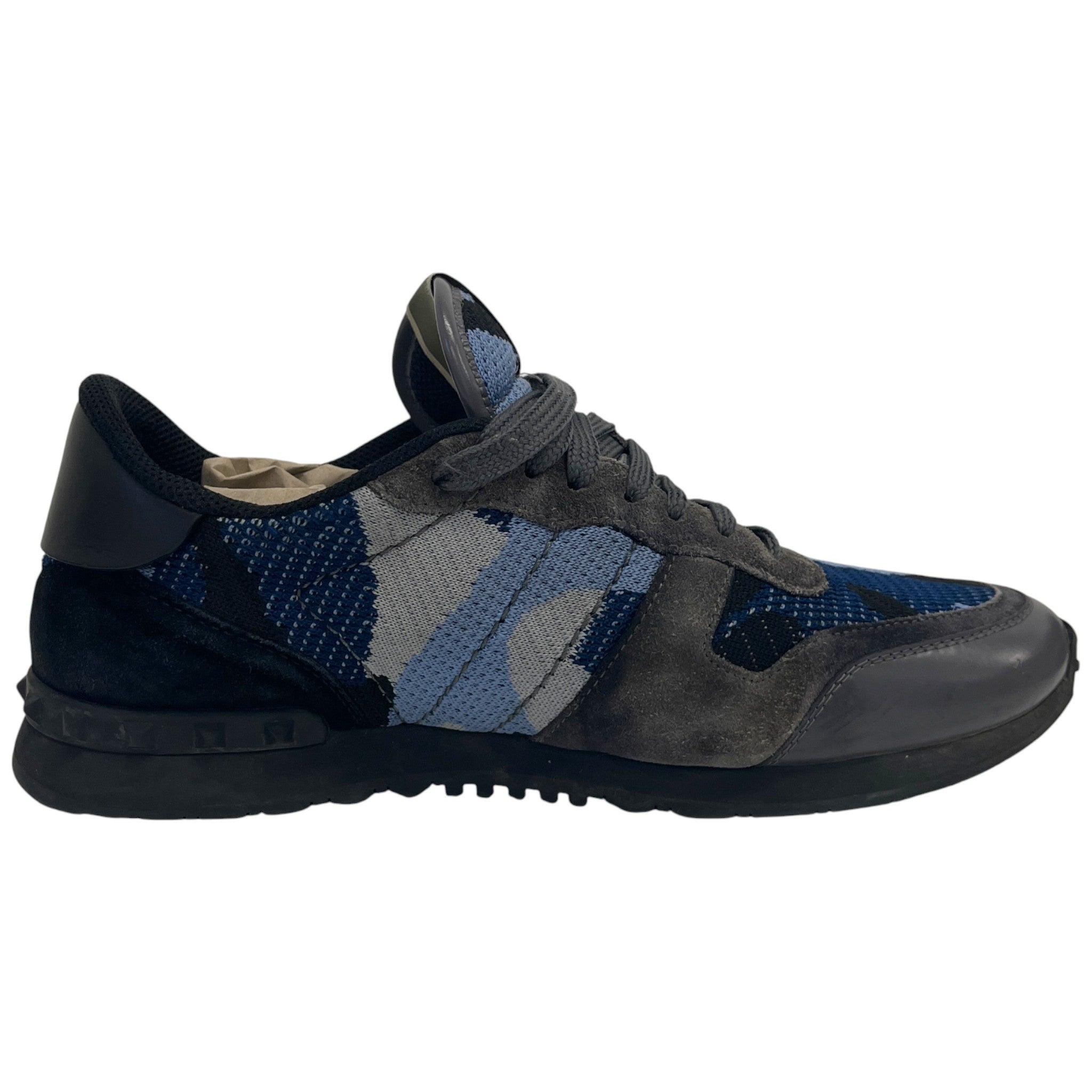 Men's Rockrunner Camouflage Low Trainers Blue Size EU 42 / UK 8