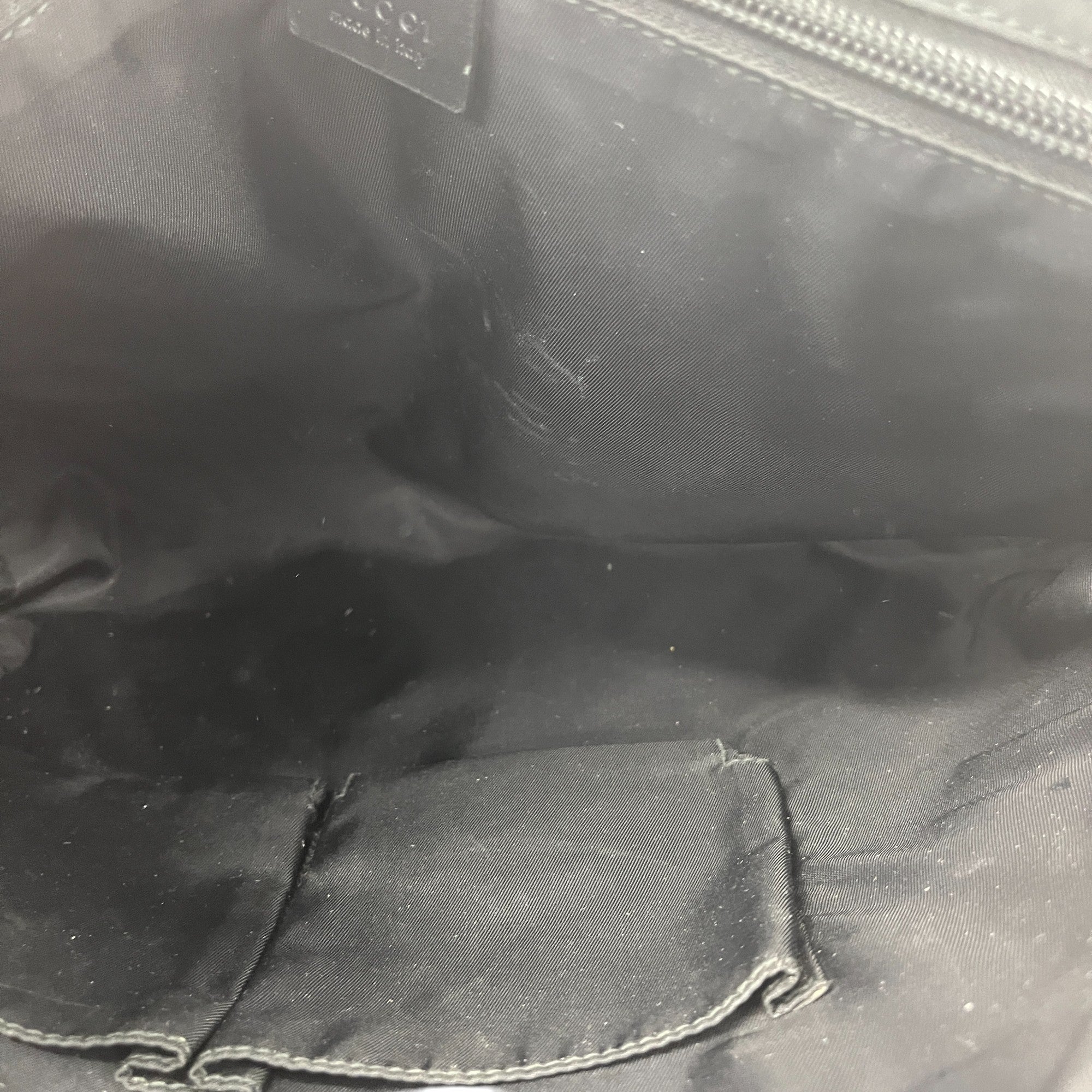 Men's Stripe Detail Messenger Bag Black