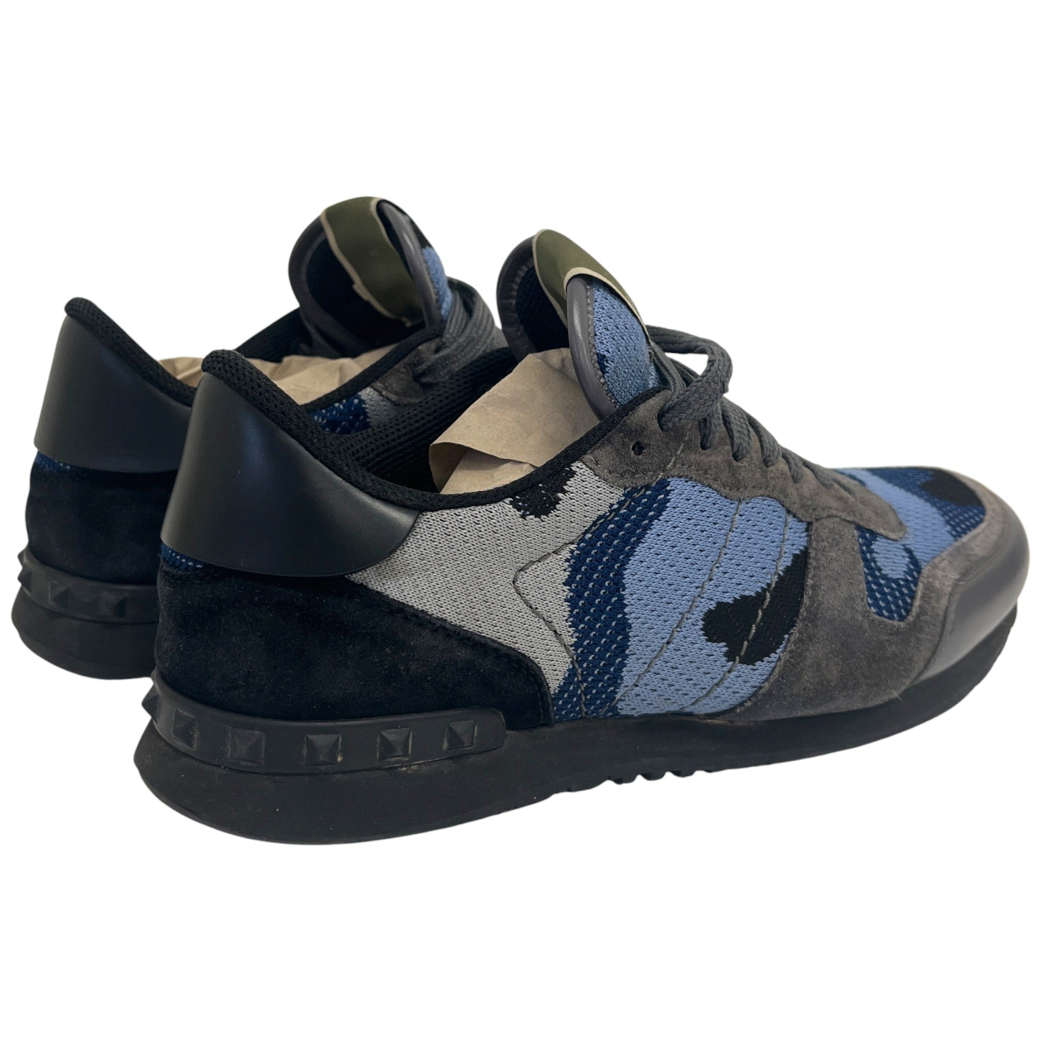 Men's Rockrunner Camouflage Low Trainers Blue Size EU 42 / UK 8
