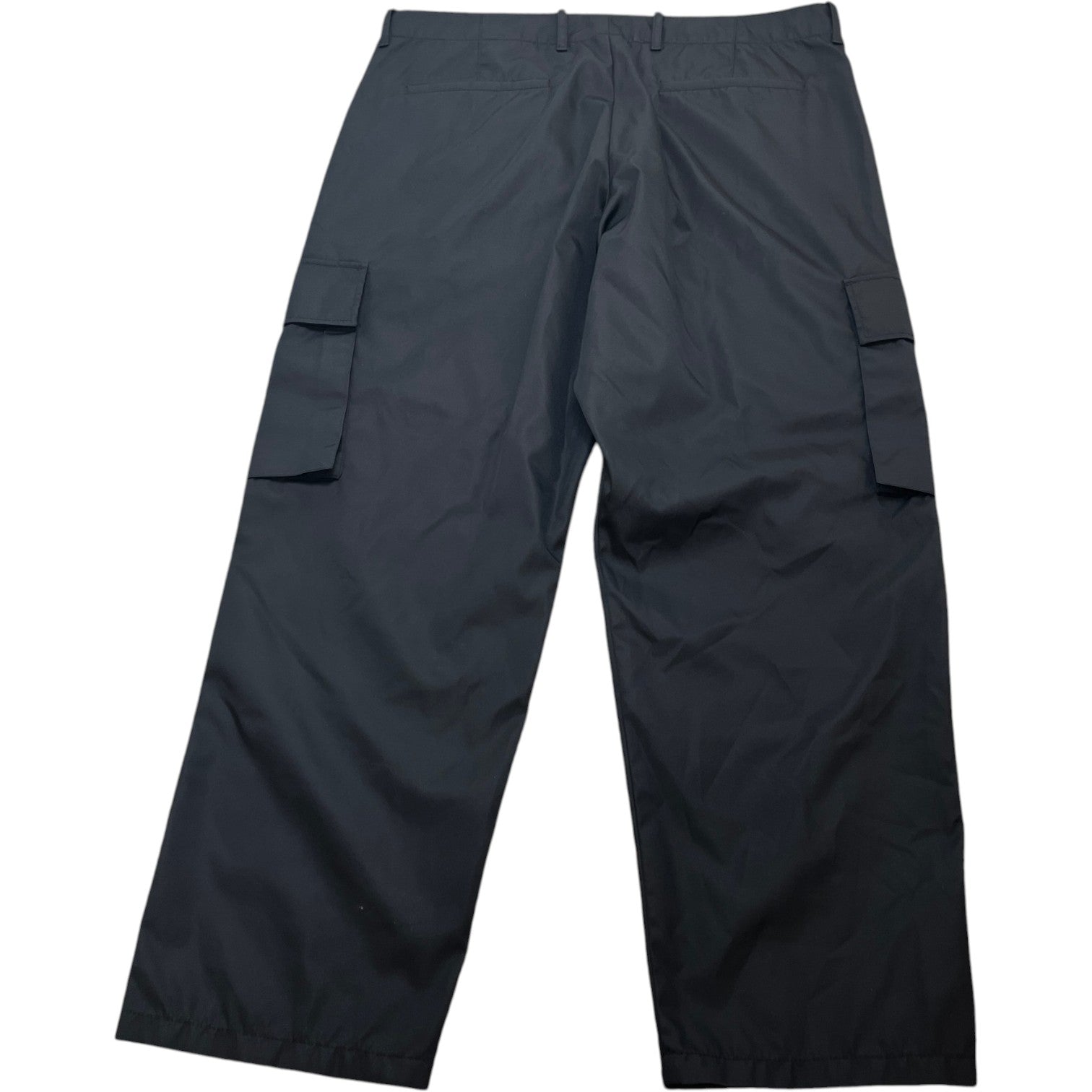 Men's Plaque Logo Trousers Black Size IT 50 / UK 34