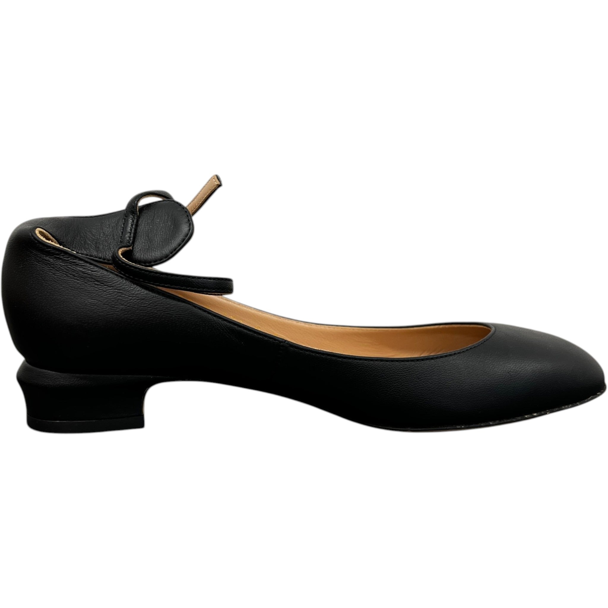Women's Tango Leather Ballet Flats Heels Black Size EU 37.5 / UK 4.5