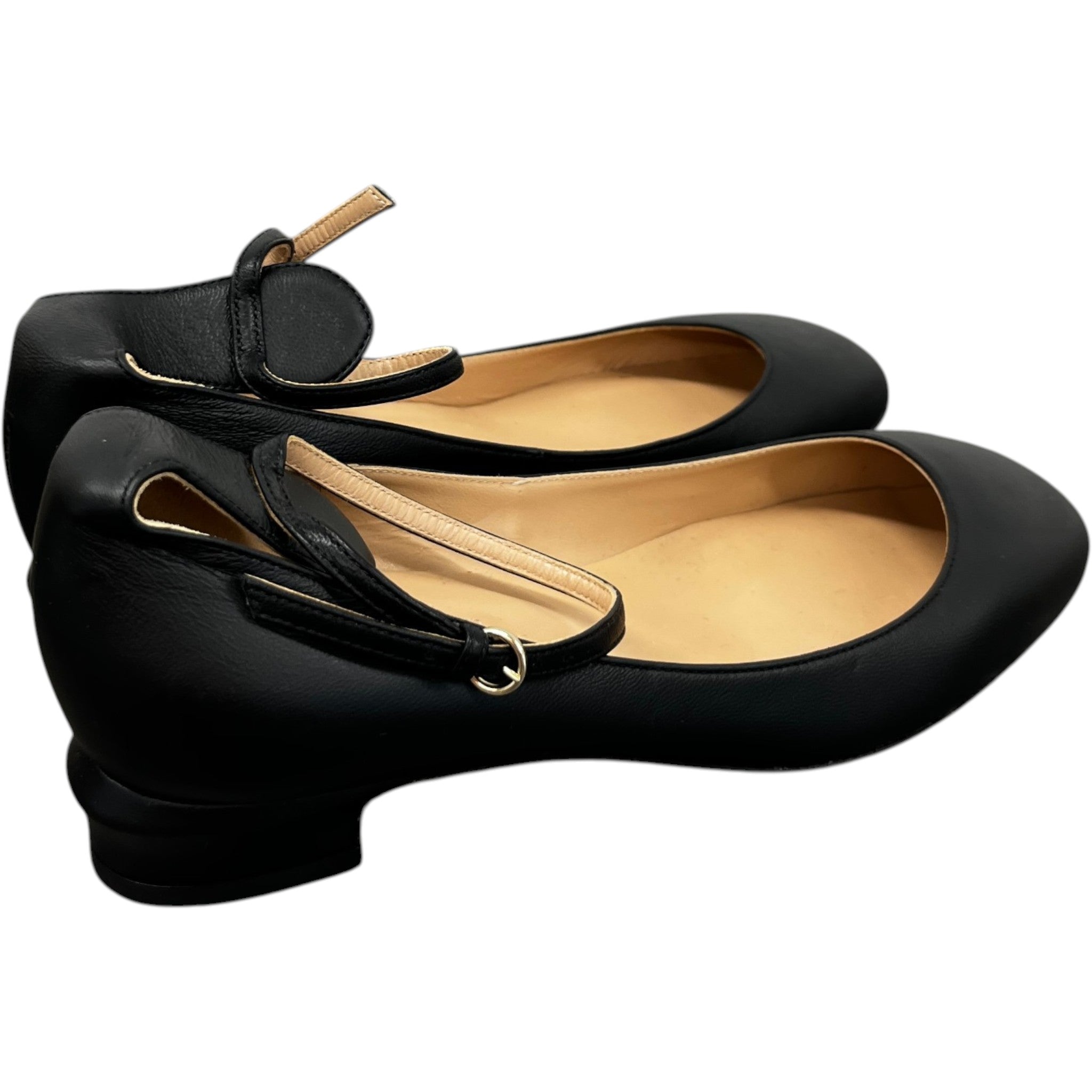 Women's Tango Leather Ballet Flats Heels Black Size EU 37.5 / UK 4.5