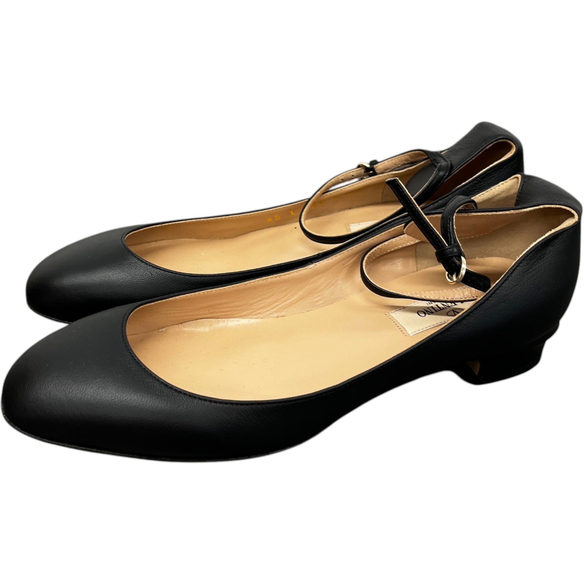 Women's Tango Leather Ballet Flats Heels Black Size EU 37.5 / UK 4.5