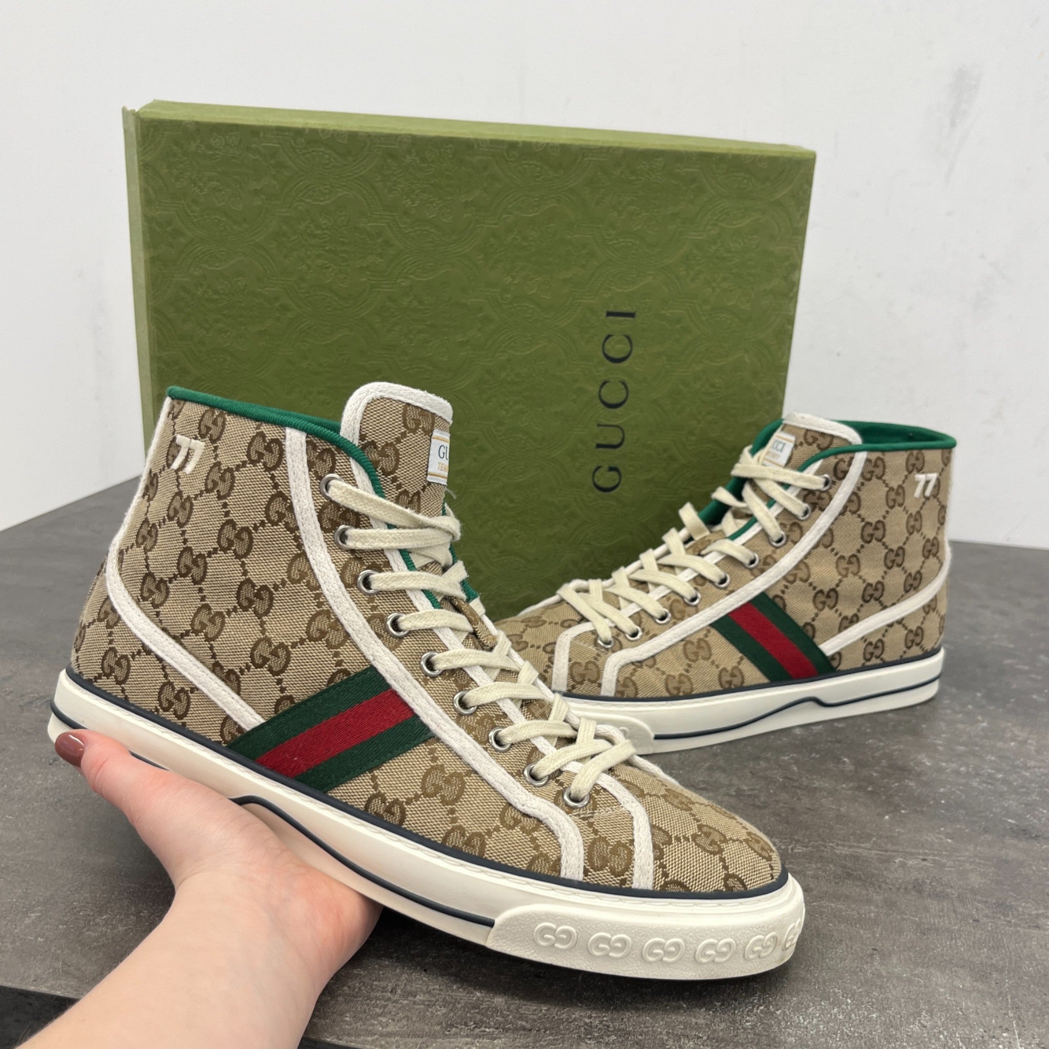 Men's Tennis 1977 High Trainers Brown Size EU 43 / UK 9