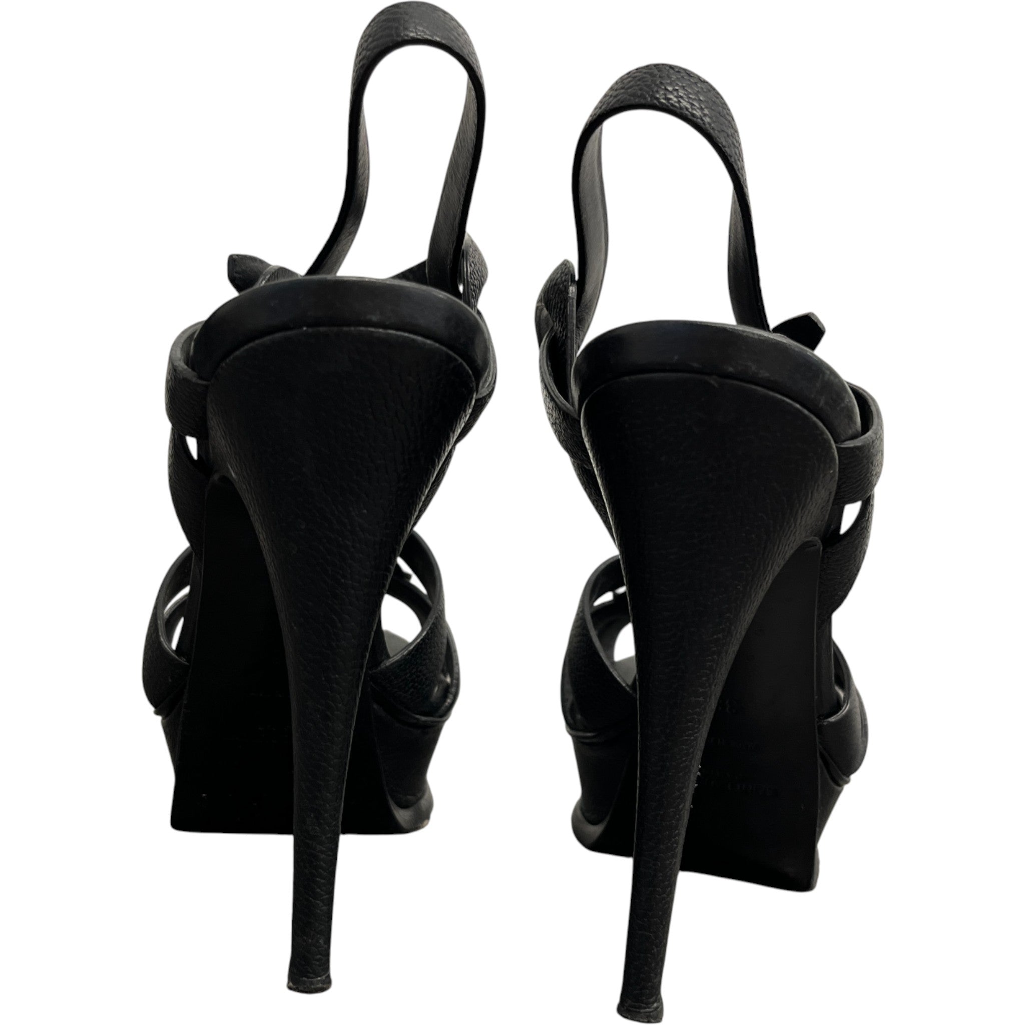 Women's Tribute 105 Platform Sandals Heels Black Size EU 38 / UK 5