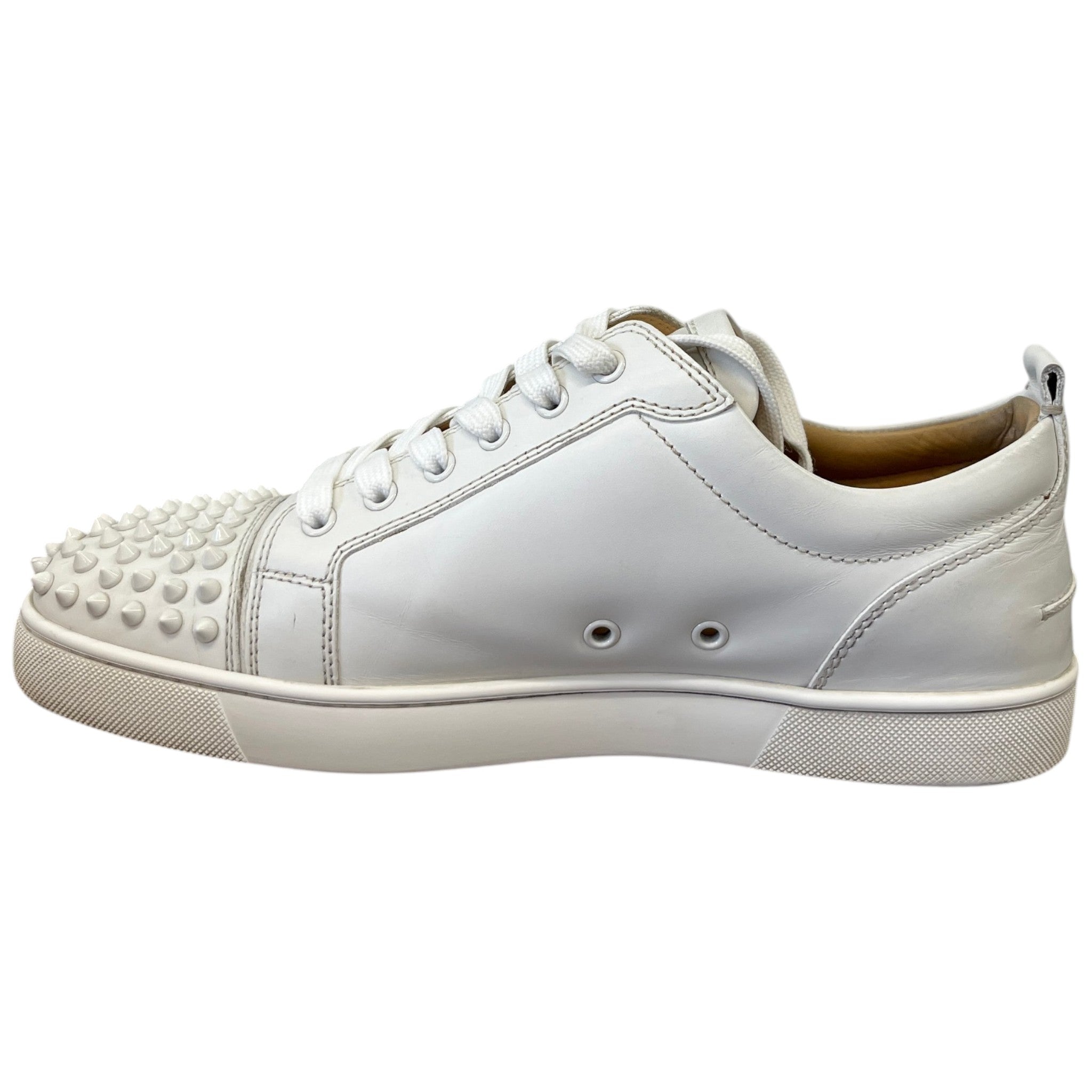 Men's Louis Spikes Flat Low Trainers White Size EU 43.5 / UK 9.5