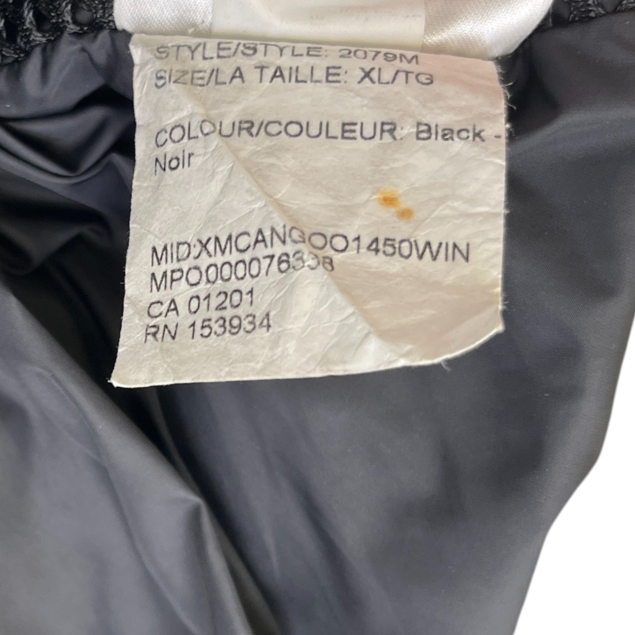 Men's Carson Parka Down Jacket Black Size XL