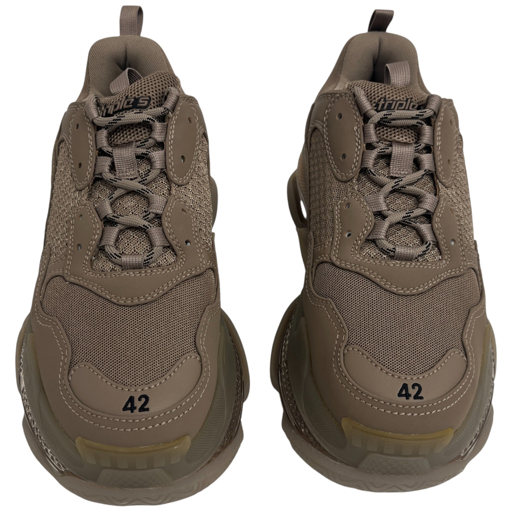 Men's Triple S Low Trainers Beige Size EU 42 / UK 8