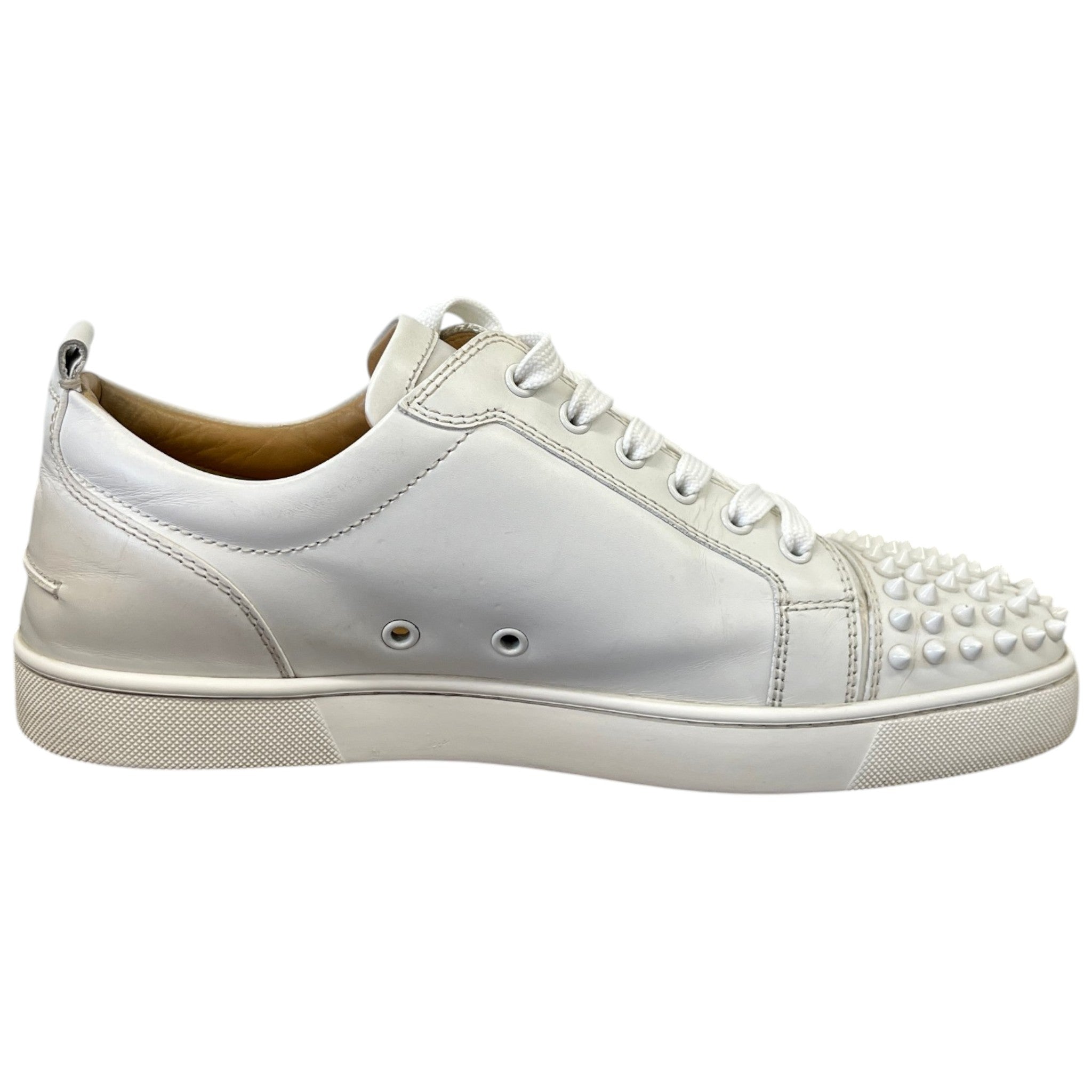 Men's Louis Spikes Flat Low Trainers White Size EU 43.5 / UK 9.5