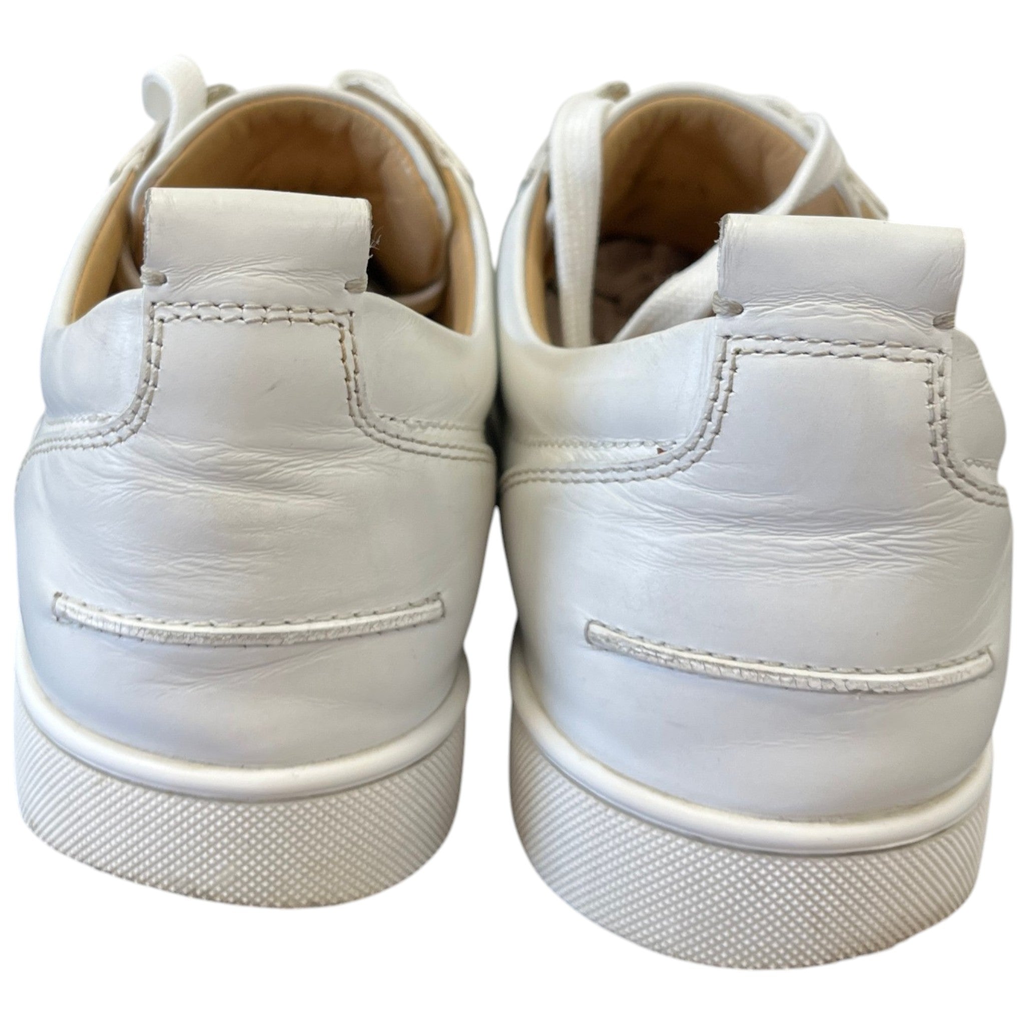 Men's Louis Spikes Flat Low Trainers White Size EU 43.5 / UK 9.5