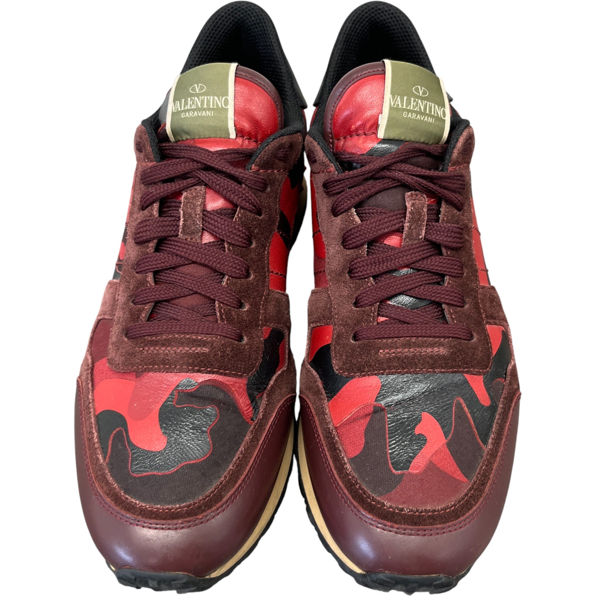 Men's Rockrunner Camouflage Low Trainers Red Size EU 43 / UK 9