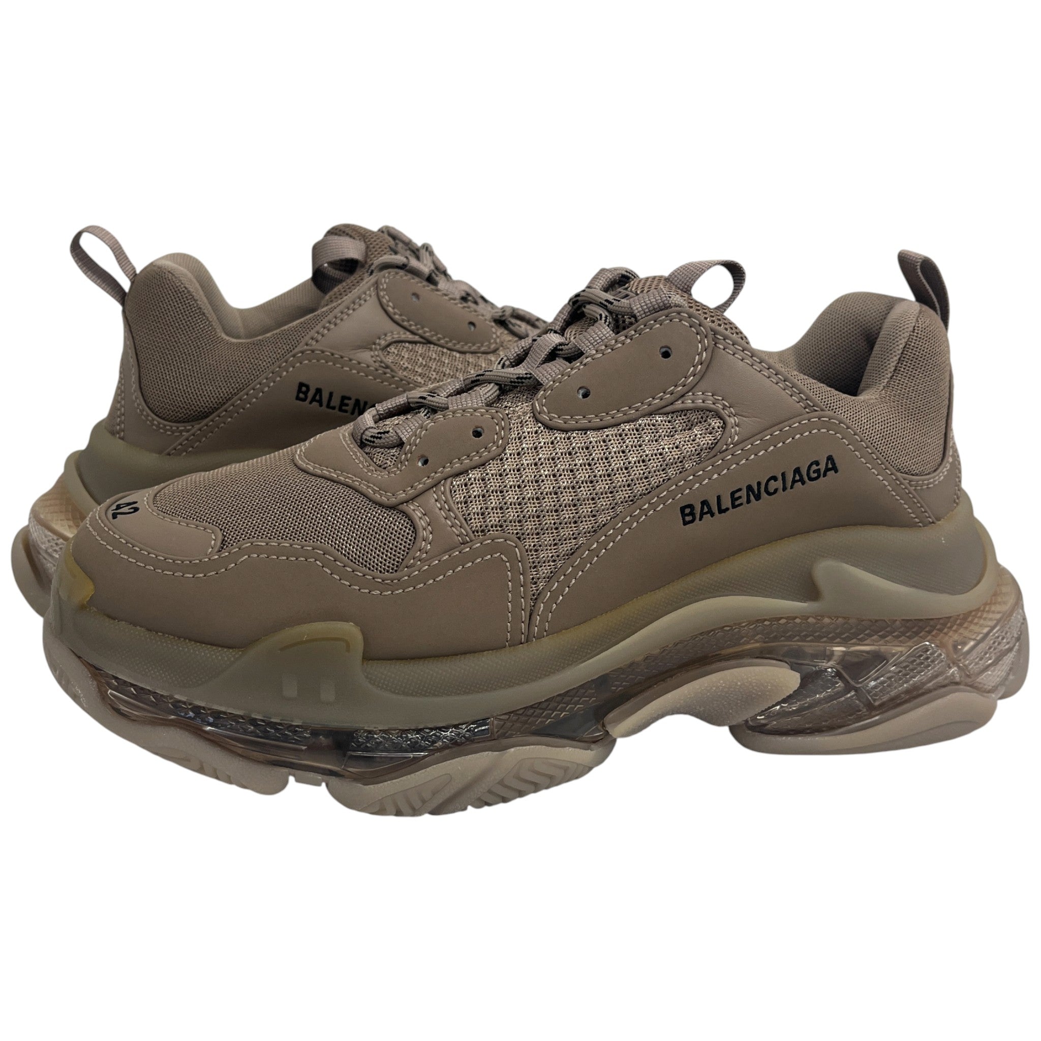 Men's Triple S Low Trainers Beige Size EU 42 / UK 8