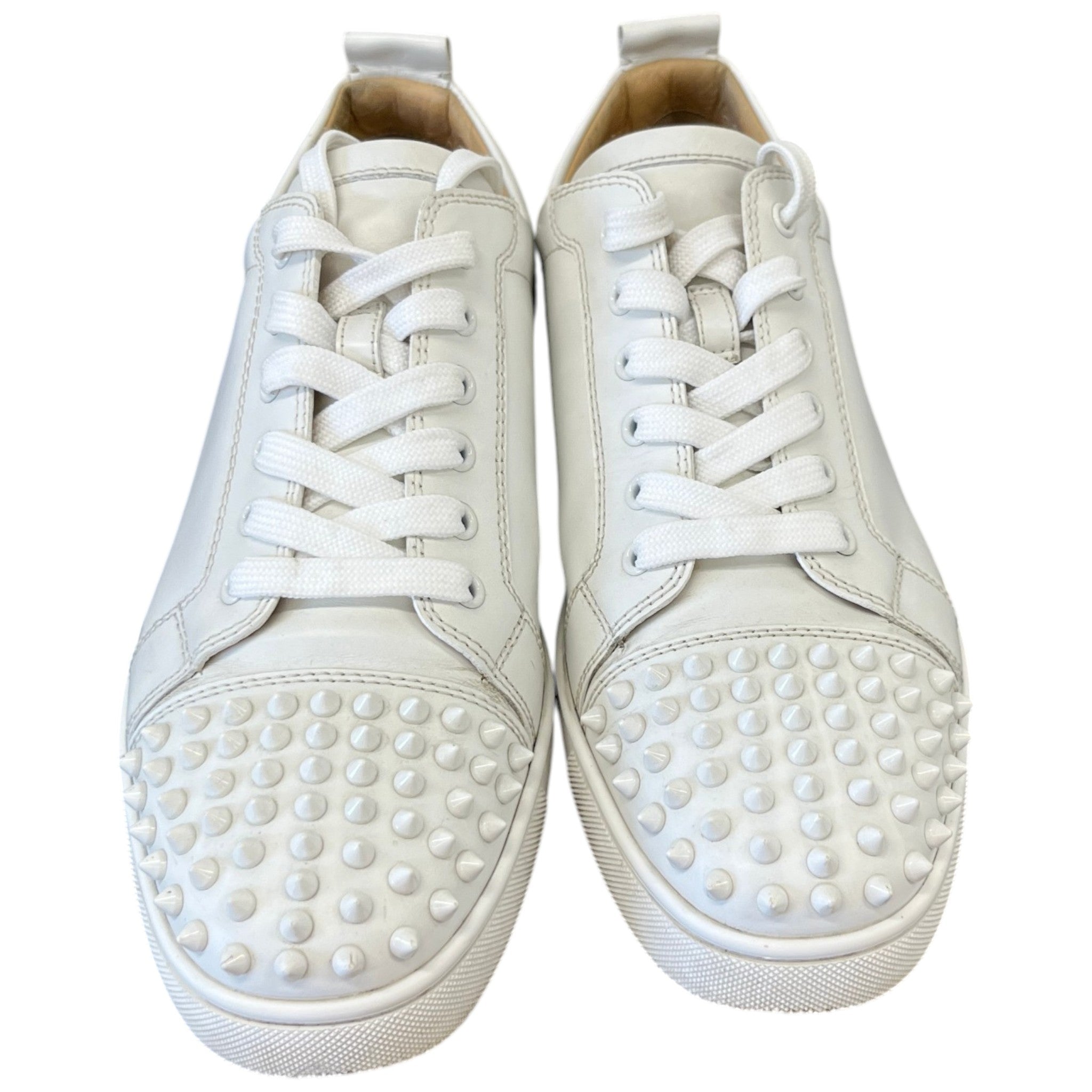 Men's Louis Spikes Flat Low Trainers White Size EU 43.5 / UK 9.5