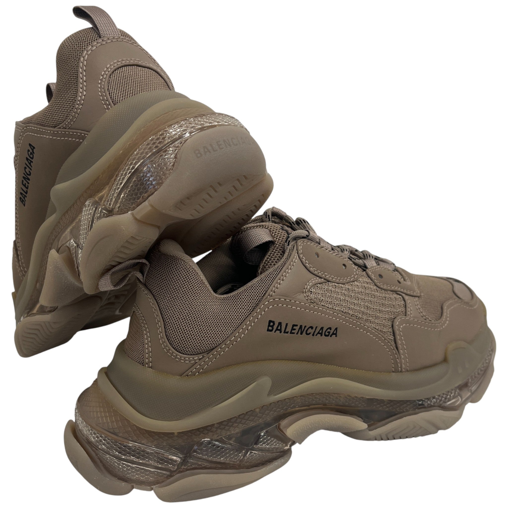 Men's Triple S Low Trainers Beige Size EU 42 / UK 8