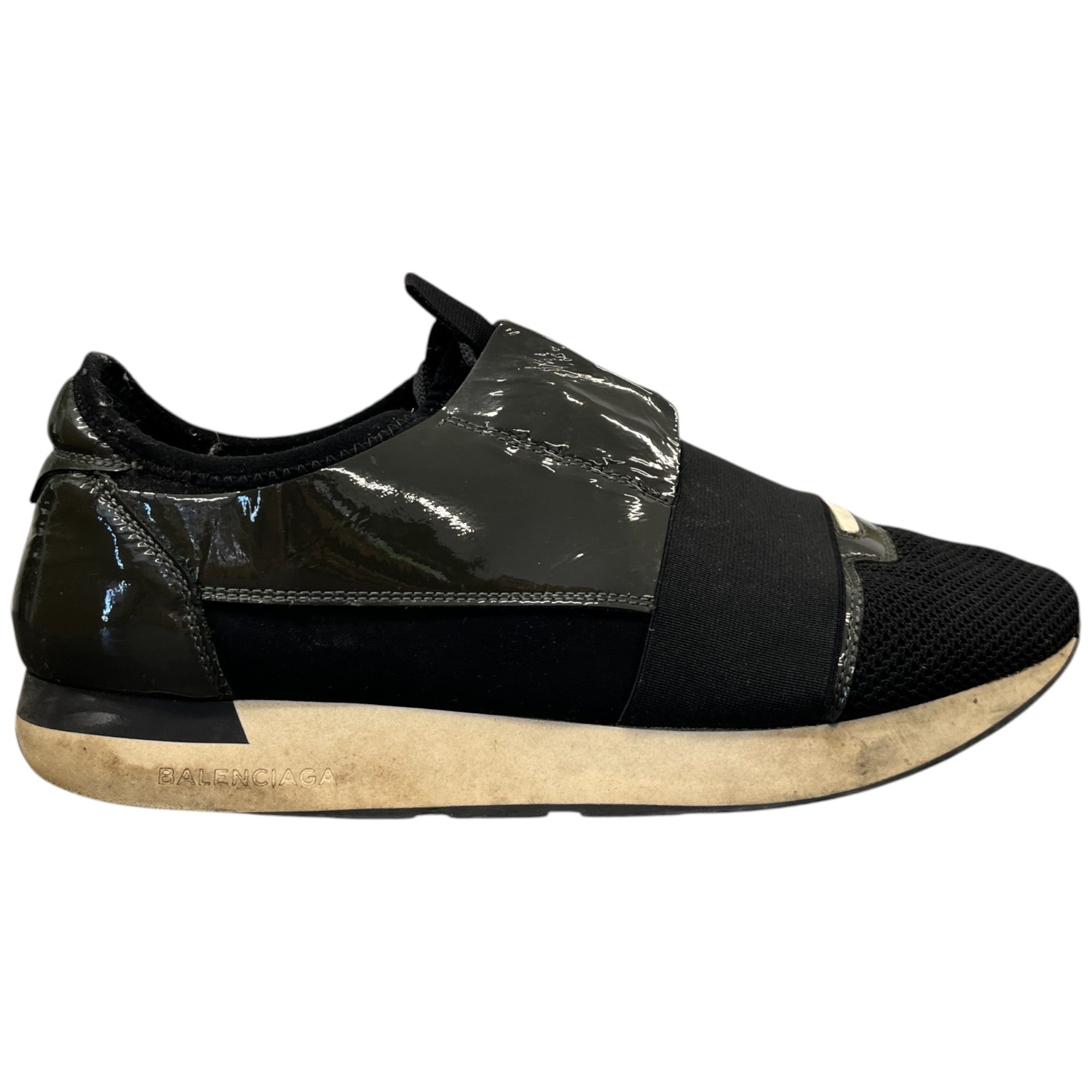 Men's Race Runner Low Trainers Black Size EU 41 / UK 7