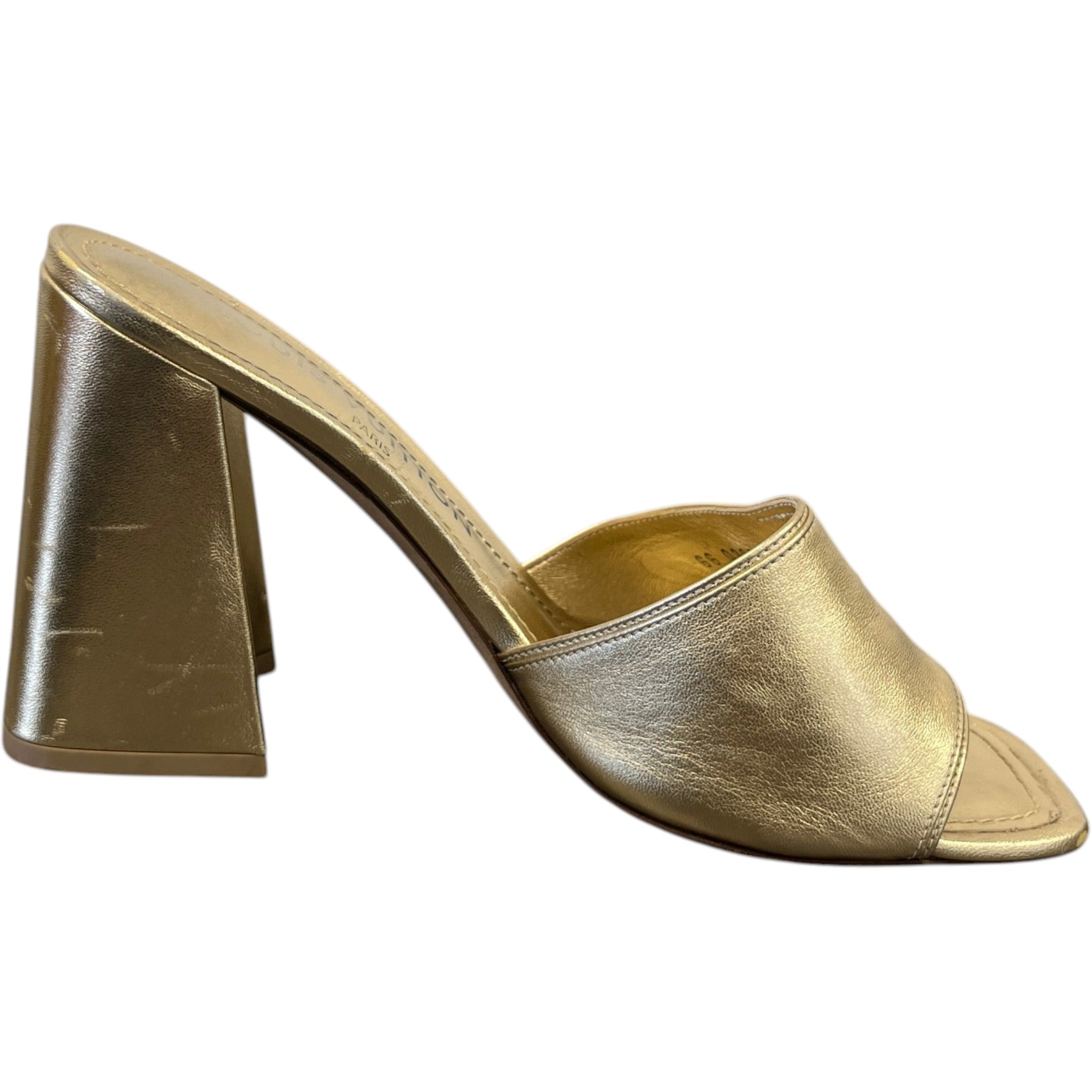 Women's Shake Crystal Lv Heels Gold Size EU 37 / UK 4