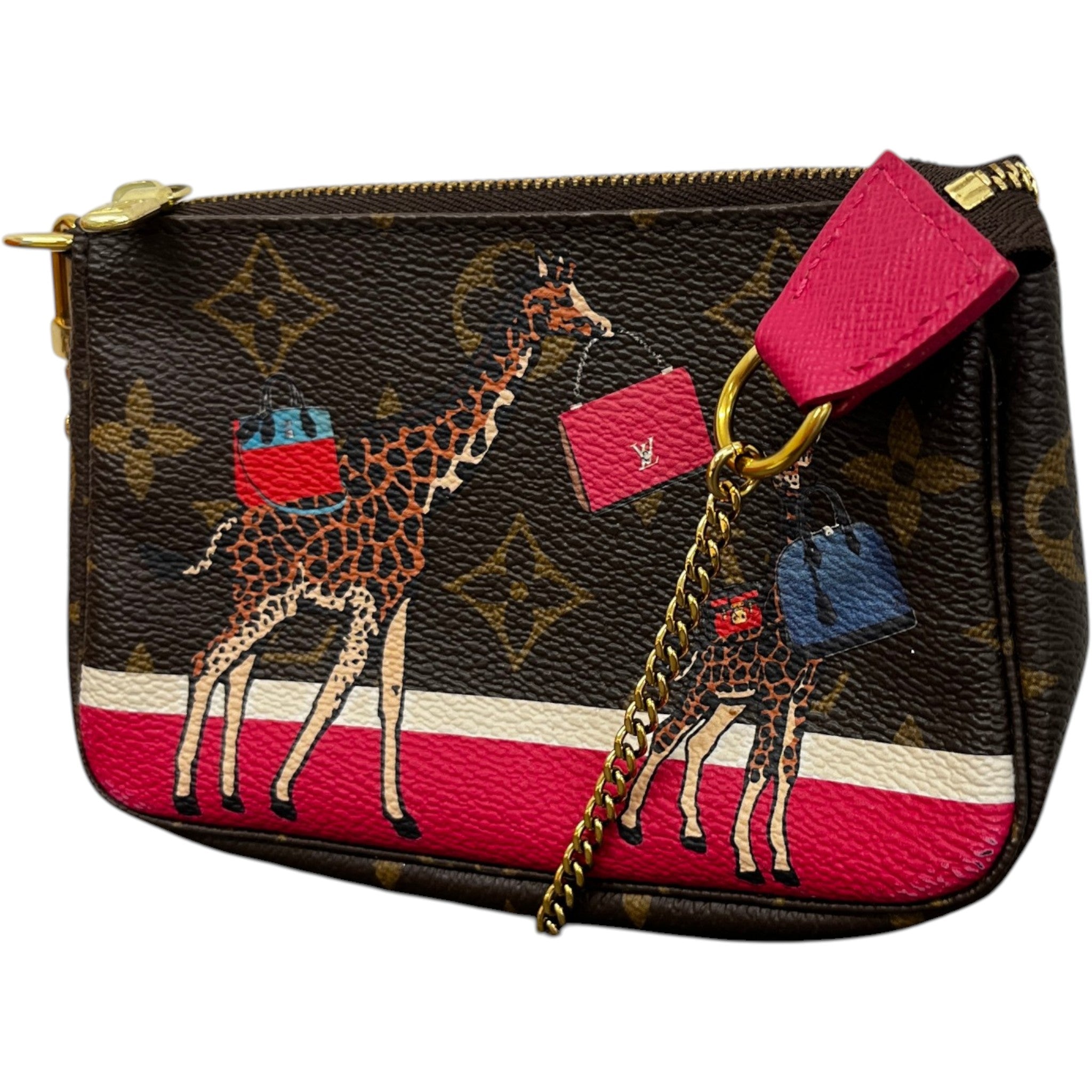 Women's Monogram Pochette Accessories Bag Brown