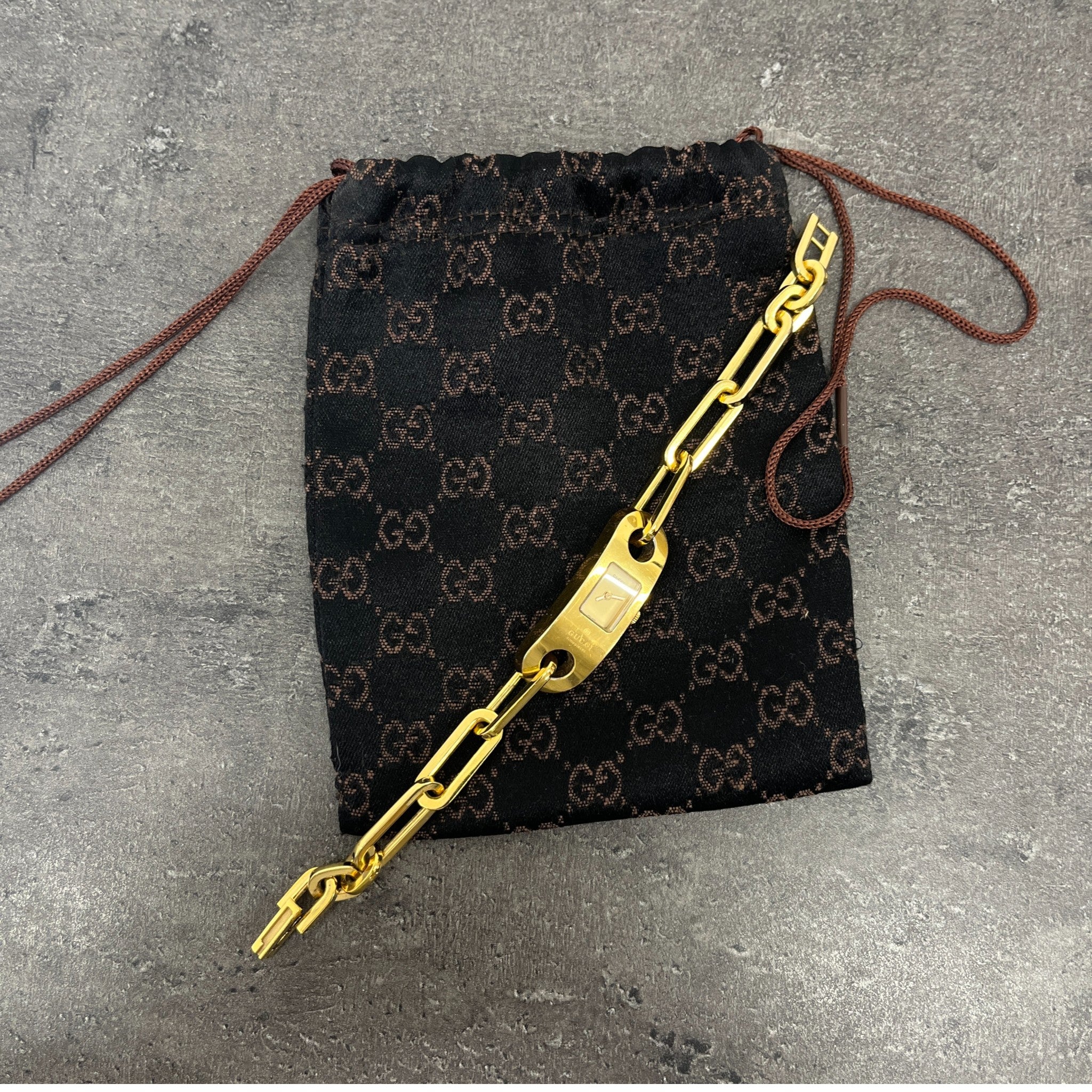 Women's 6100L Chain Link Watch Gold