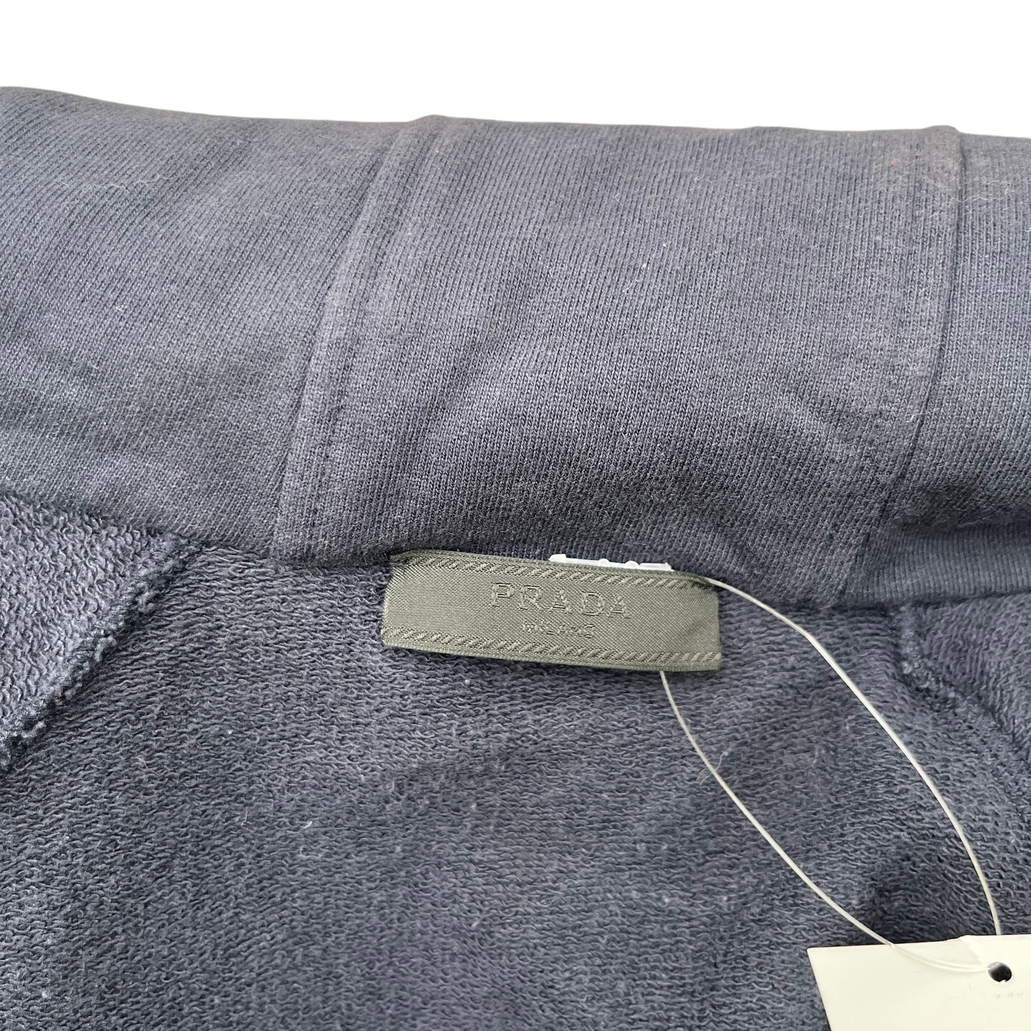 Men's Plaque Logo Hoodie Navy Size M