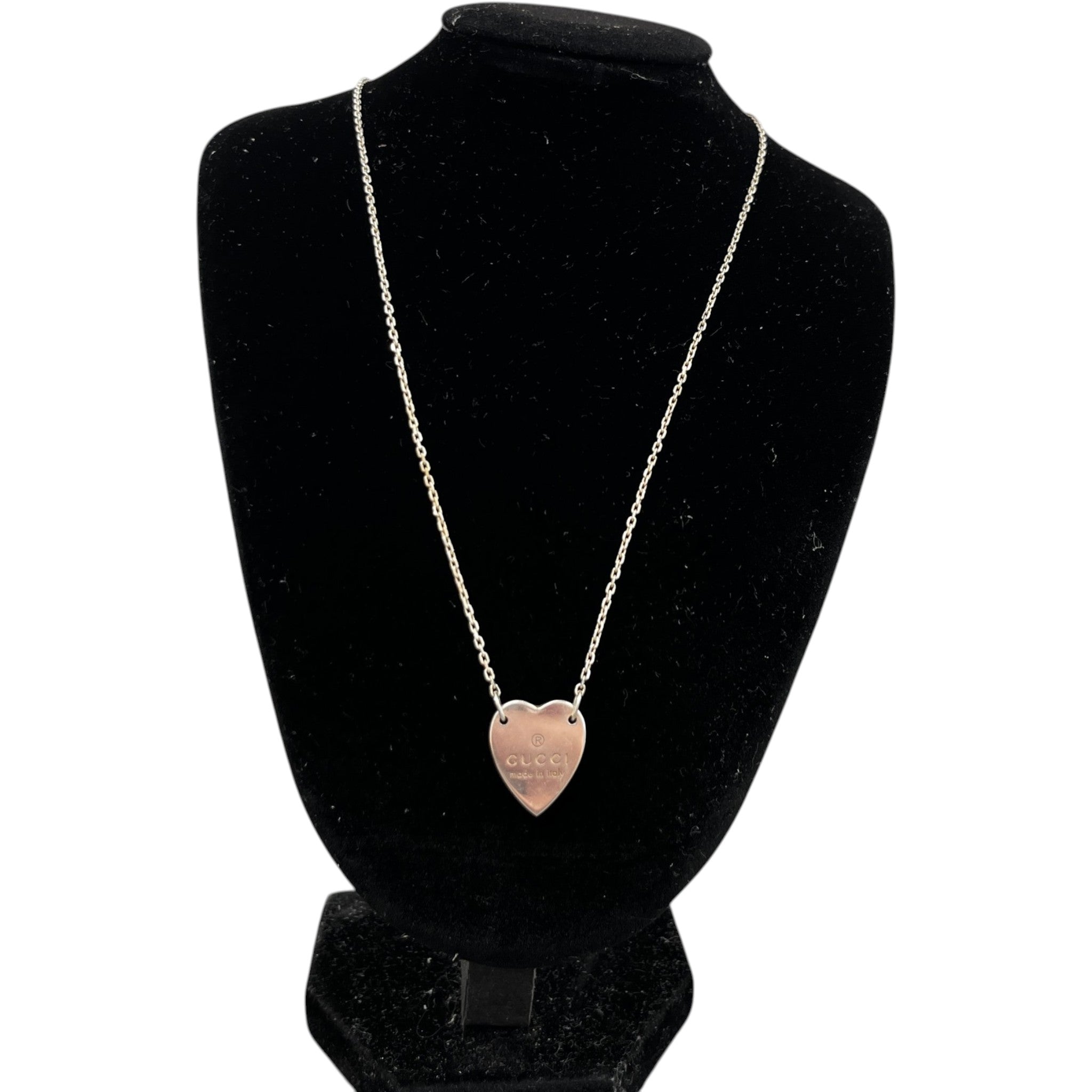 Women's Trademark Heart Necklace Silver