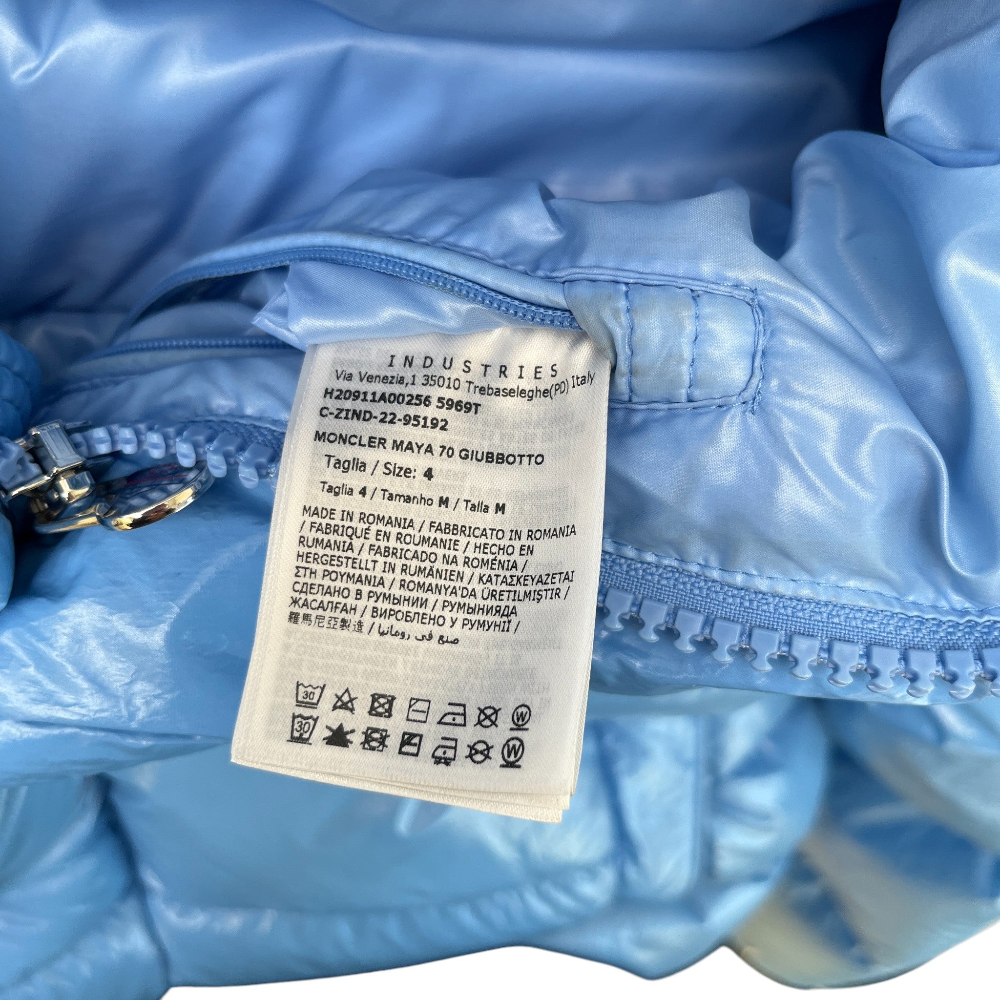 Men's Maya 70Th Anniverary Down Jacket Blue Size 4 / XL