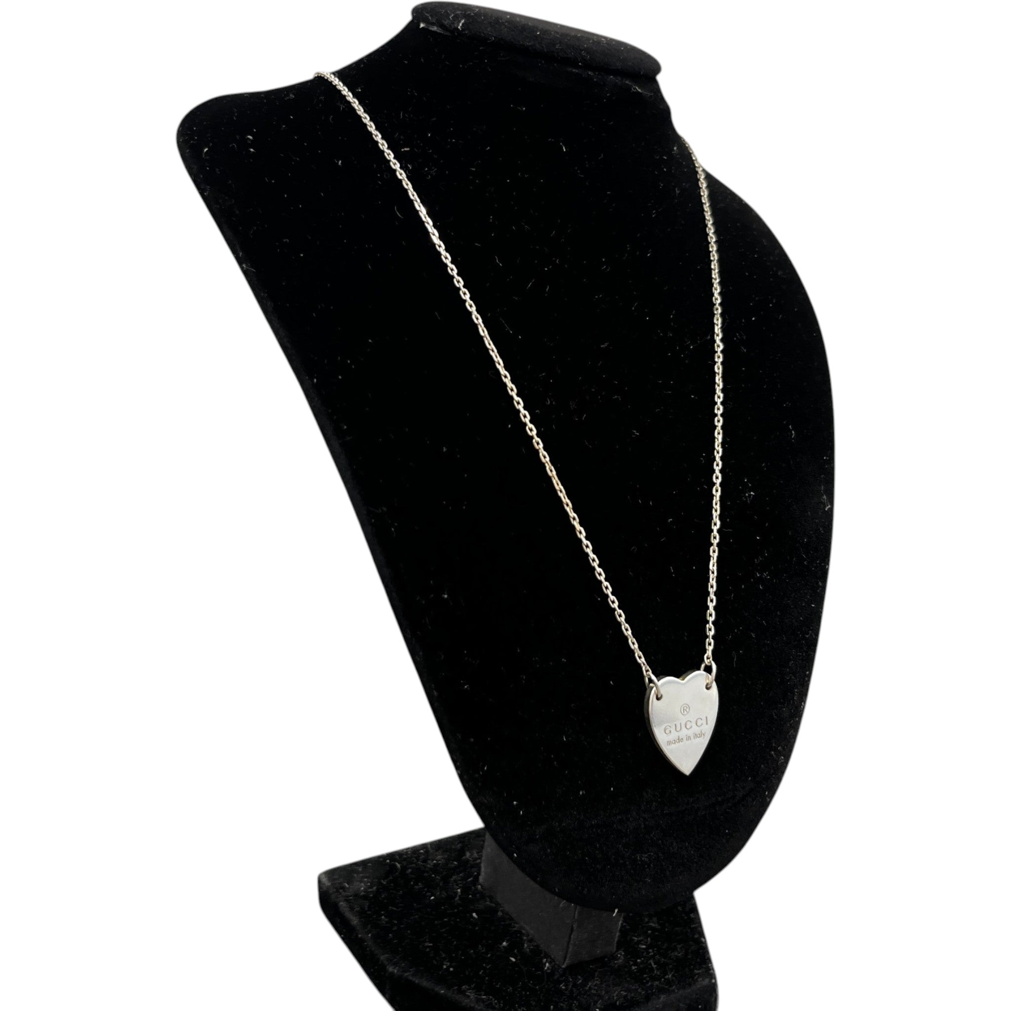 Women's Trademark Heart Necklace Silver