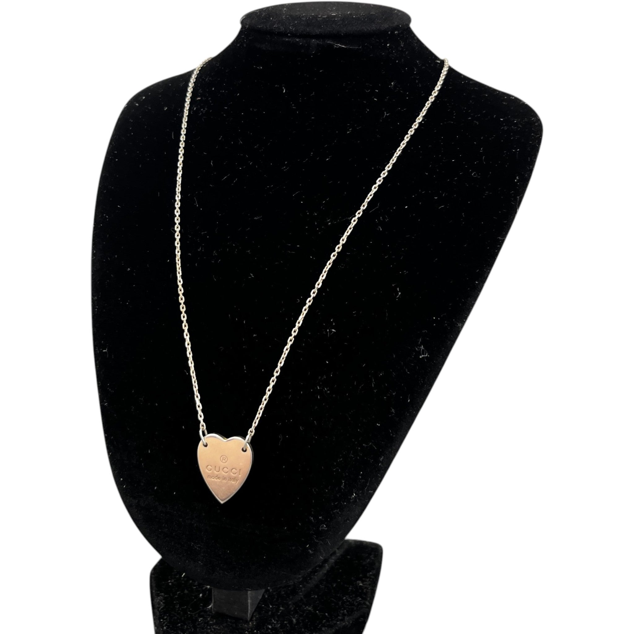 Women's Trademark Heart Necklace Silver