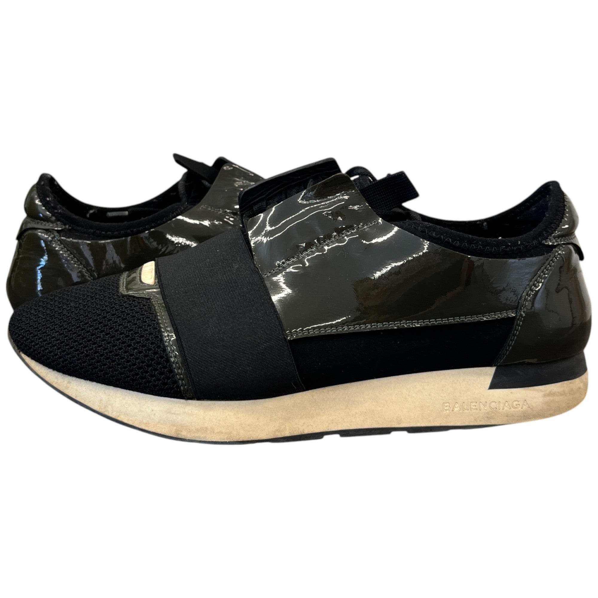 Men's Race Runner Low Trainers Black Size EU 41 / UK 7